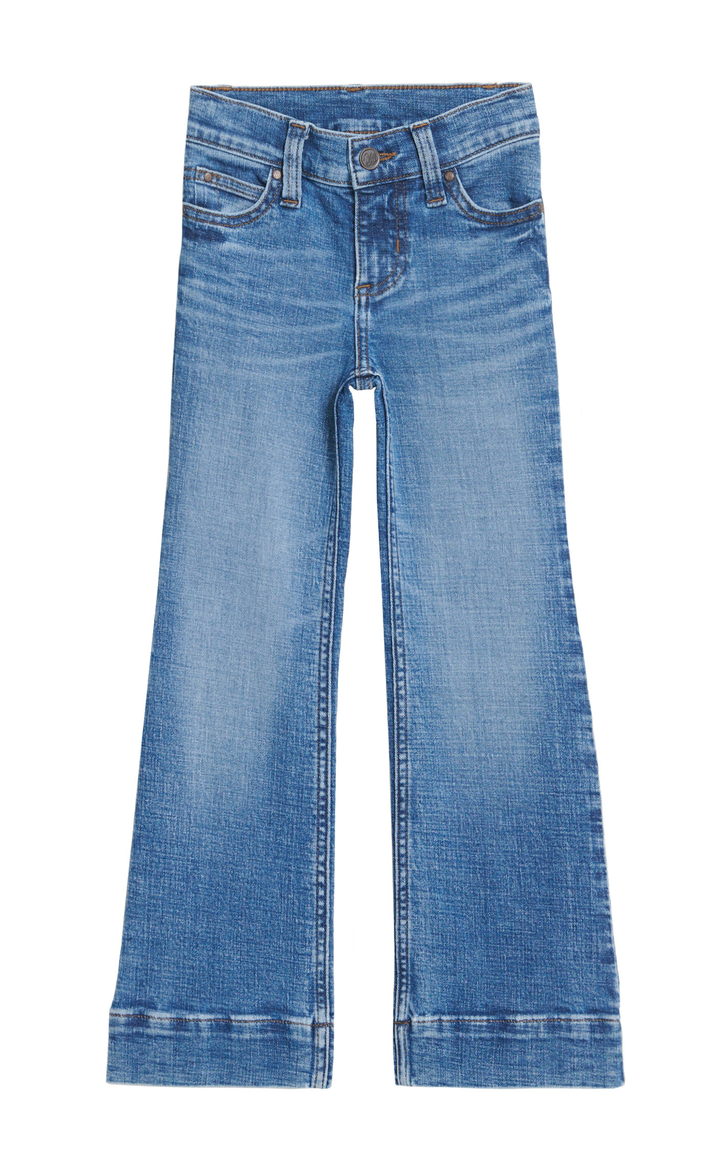 Wrangler Girl's Embry Medium Wash Trouser Jeans - Image 1