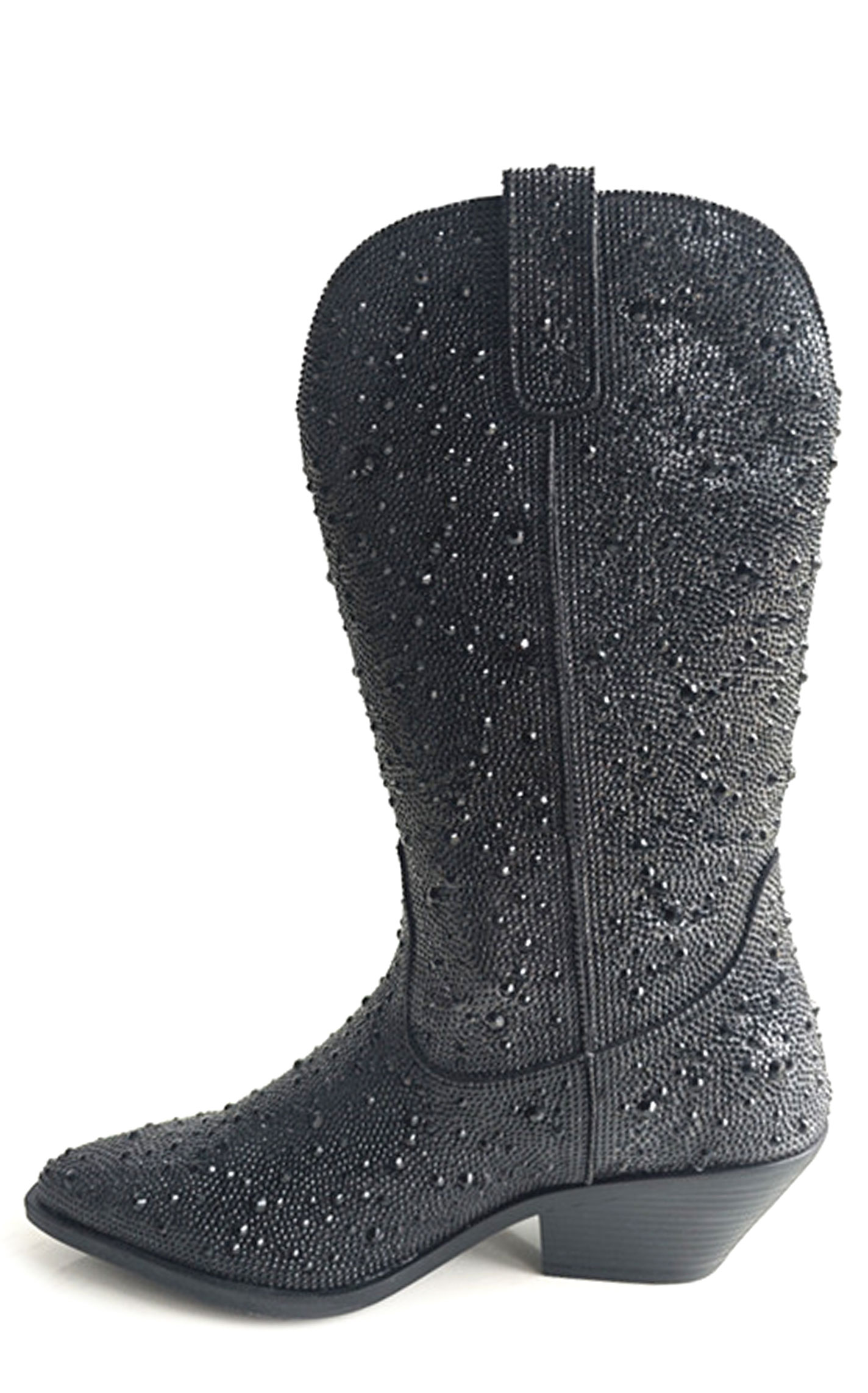 Roper Women’s Black Crystal Nettie Fashion Snip Toe Cowboy Boots - Image 1