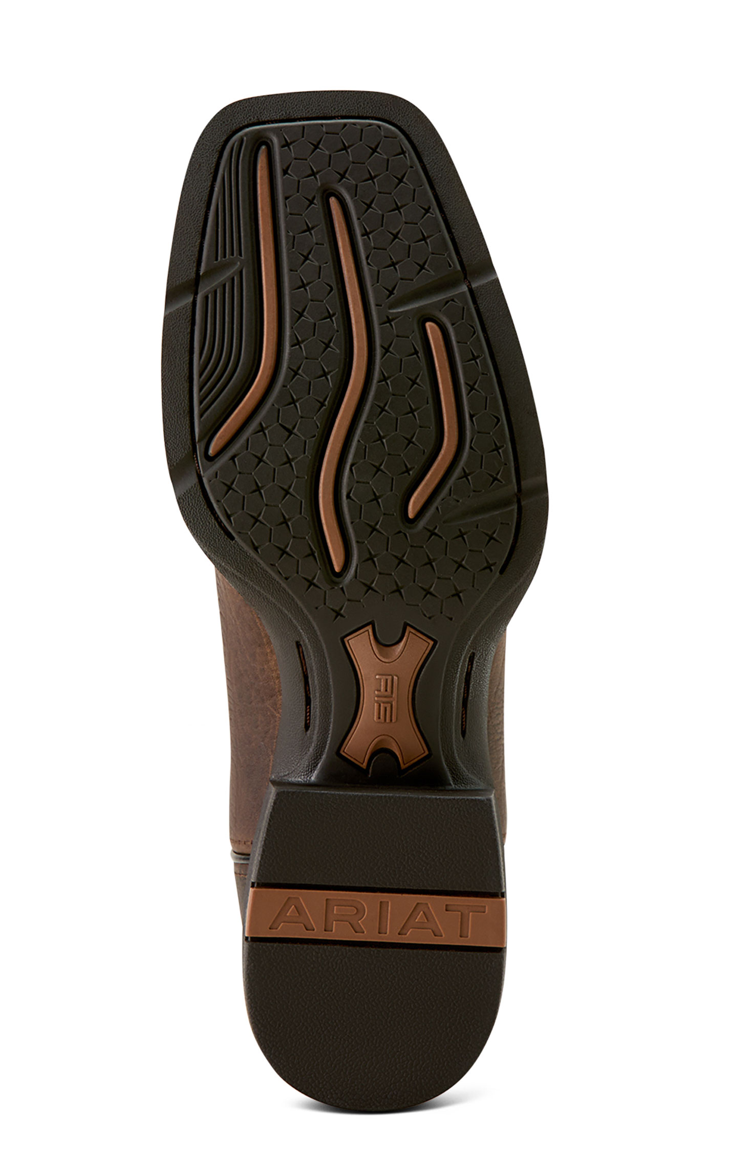 Ariat Men's Toffee Hippo Sport Rustler Wide Square Toe Boots - Image 1