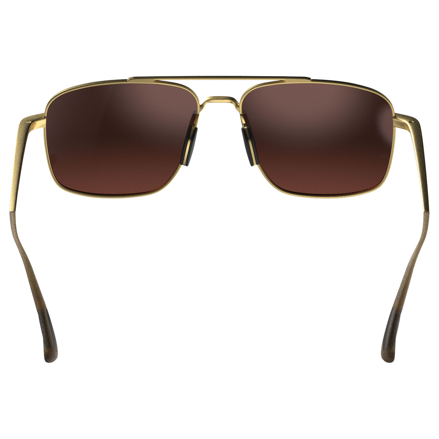 BEX Accel Matte Gold & Brown Sunglasses - Image 1