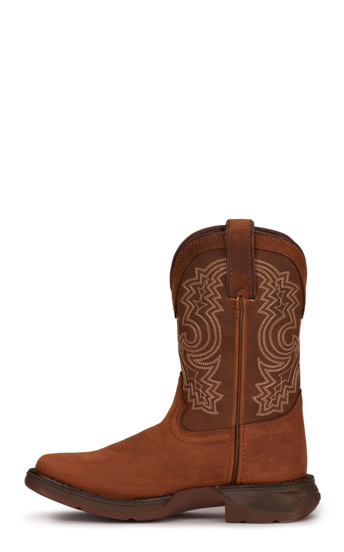 Durango Youth Rebel Sable Brown Square Toe Cowboy Boots - Image 1