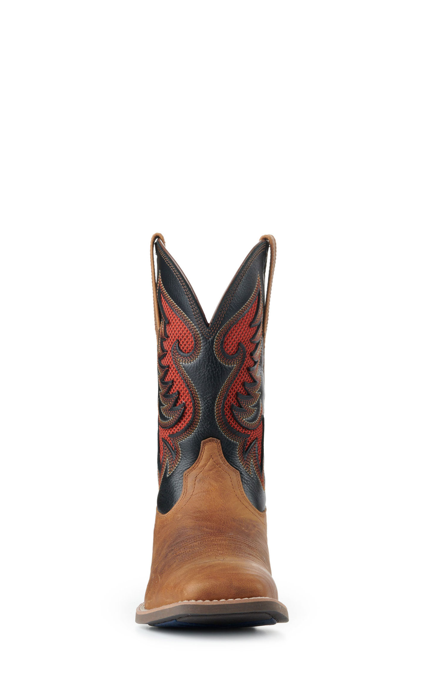 Ariat Men's Cowpuncher VentTEK Brown and Black Shock Shield Wide Square Toe Cowboy Boots - Image 1