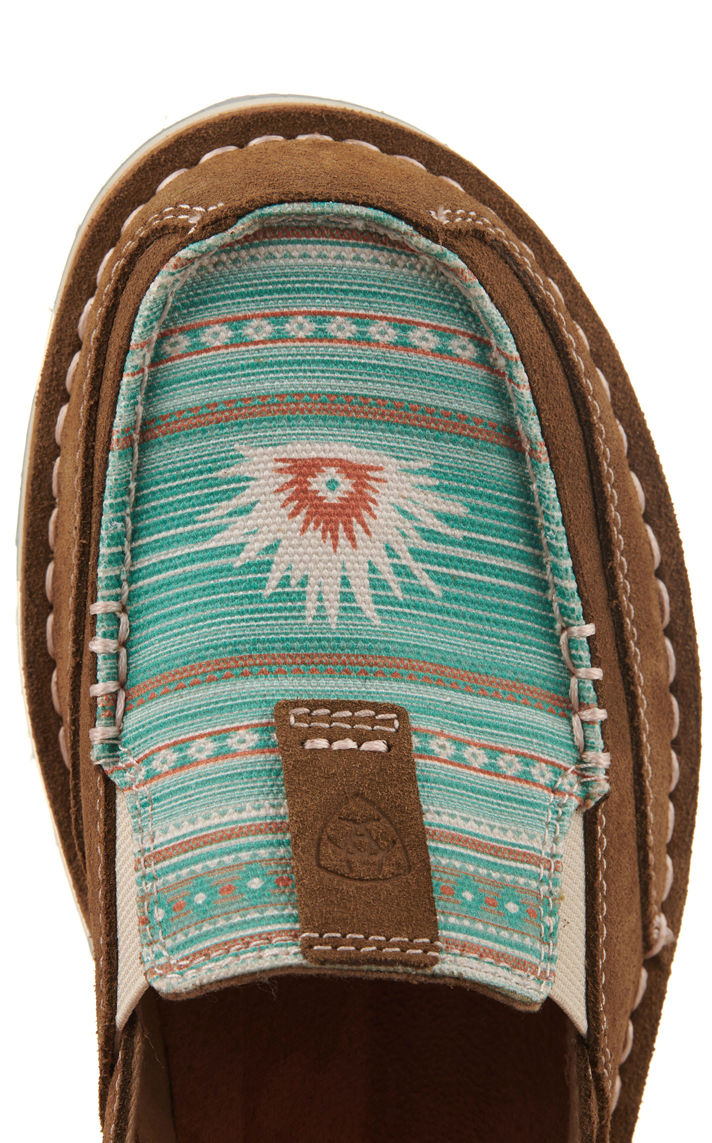 Ariat Women's Cruiser Tan Suede Boquillas Print Casual Shoes - Image 1