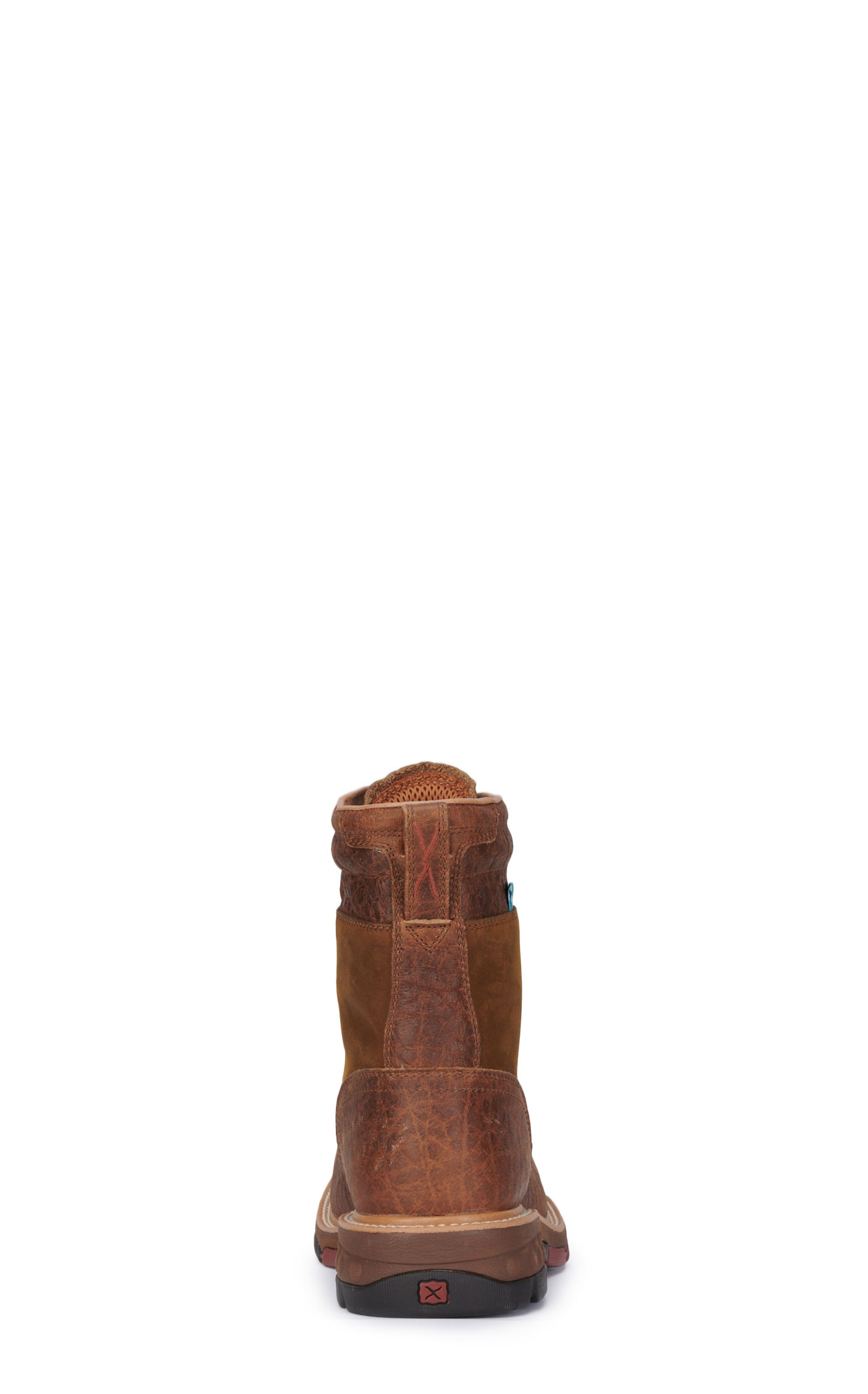 Twisted X Men's Cognac CellStretch Waterproof Lace Up Wide Square Toe Work Boots - Image 1