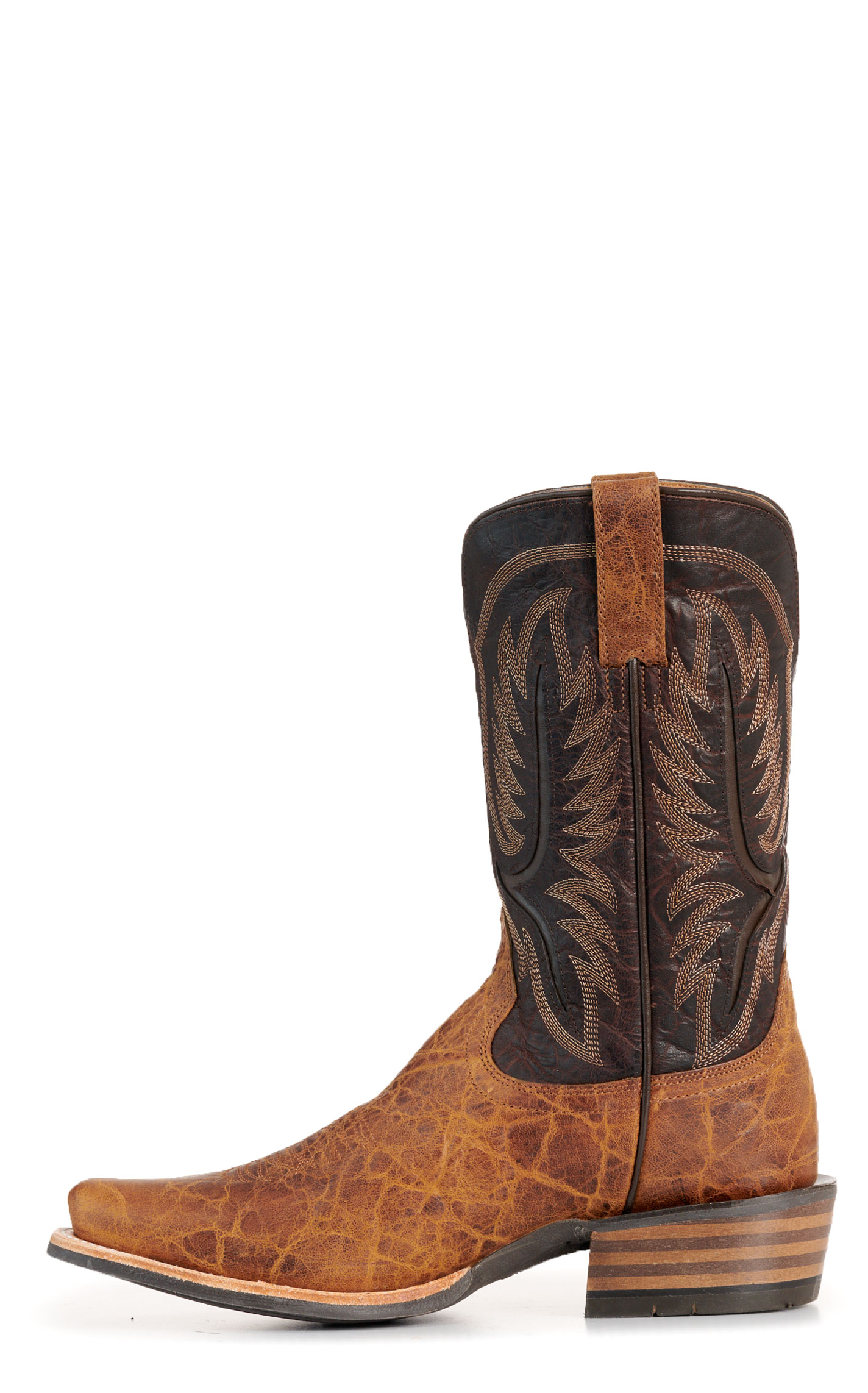 Ariat  Men's Smoked Tan & Aging Barrel Narrow Cutter Toe Cowboy Boots - Image 1