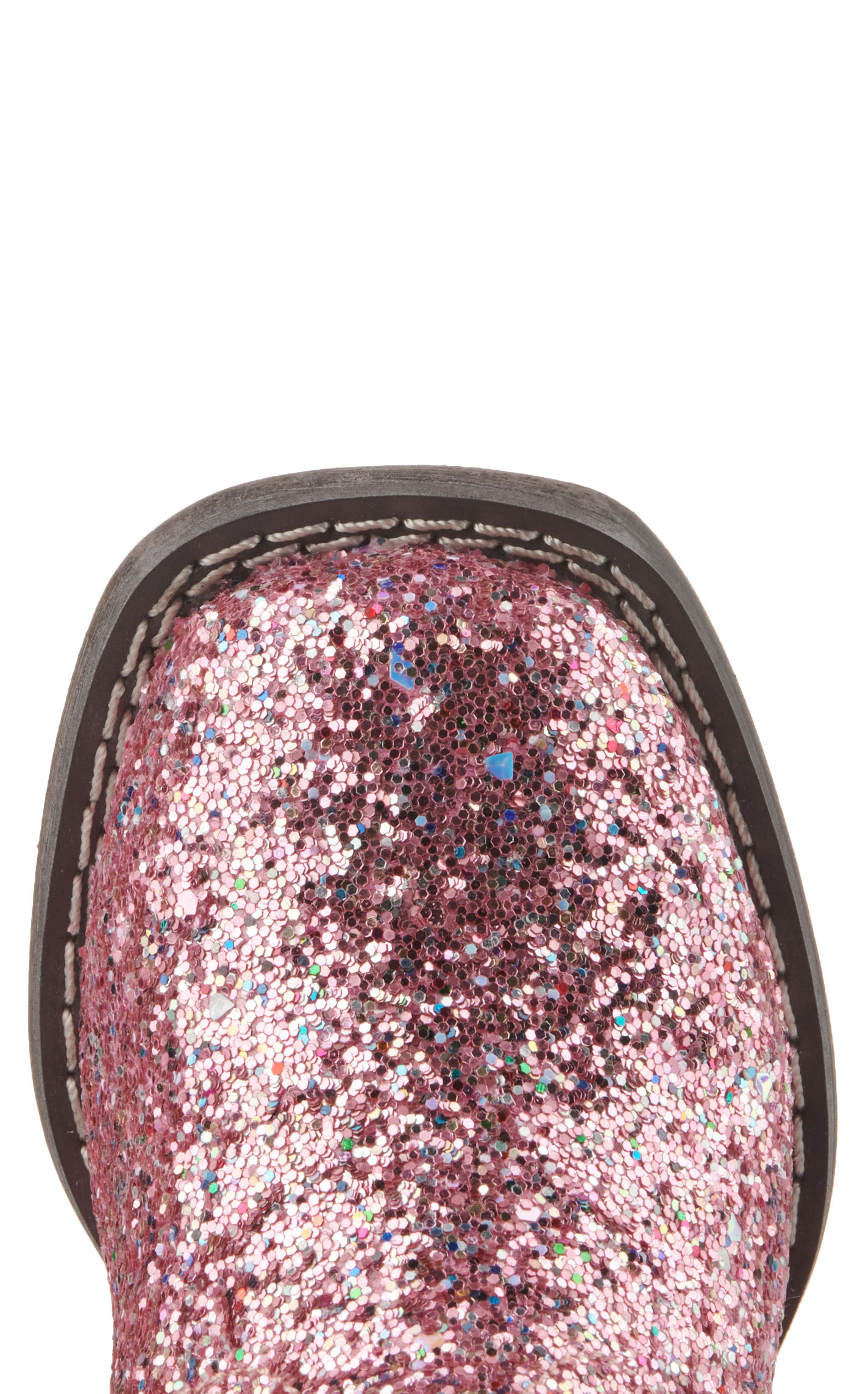 Roper Toddler Pink Glitter Square Toe Cowboy Boots - Image 1