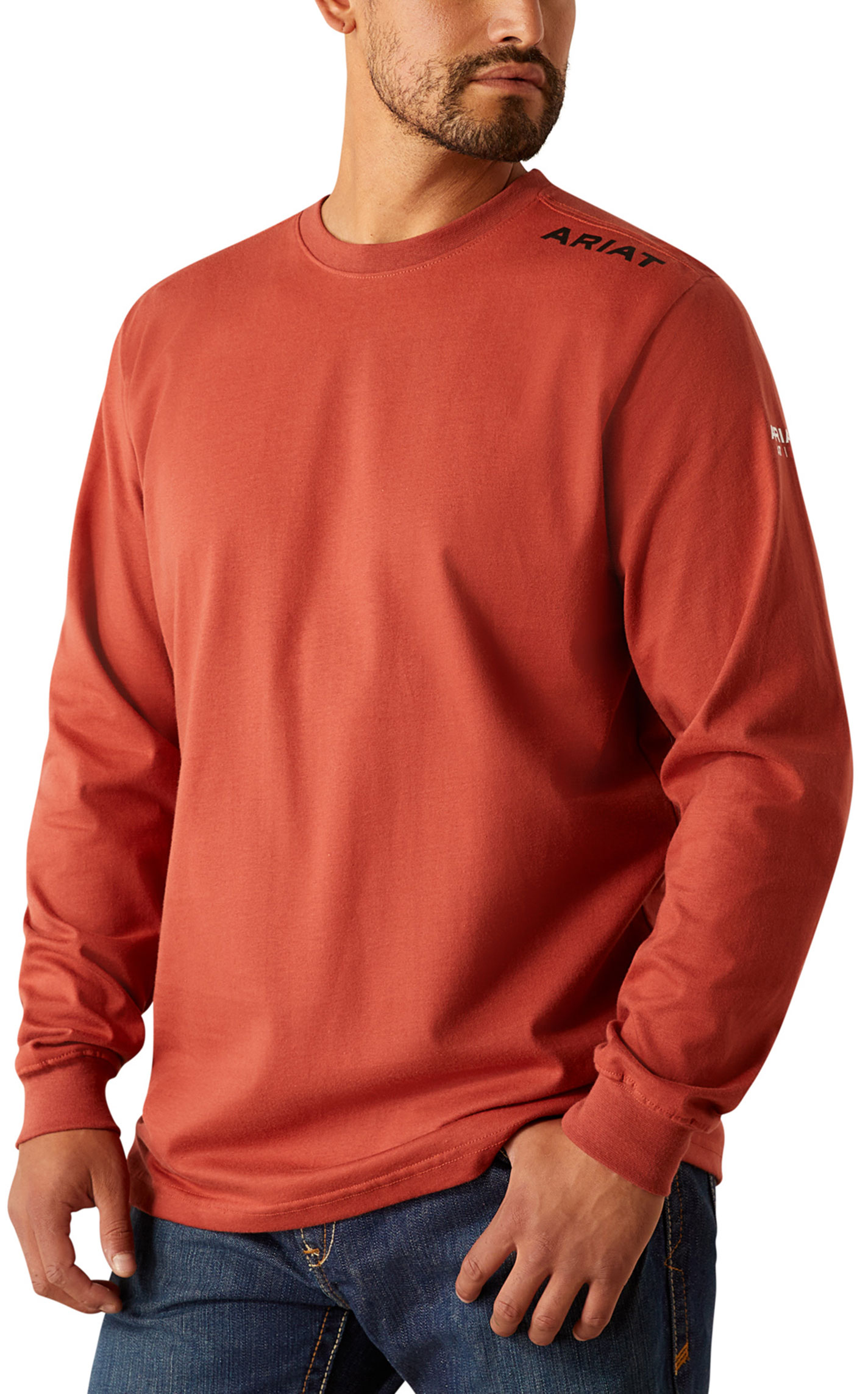 Ariat Men's Rust-Red Born for This Logo Graphic T-Shirt - Image 2