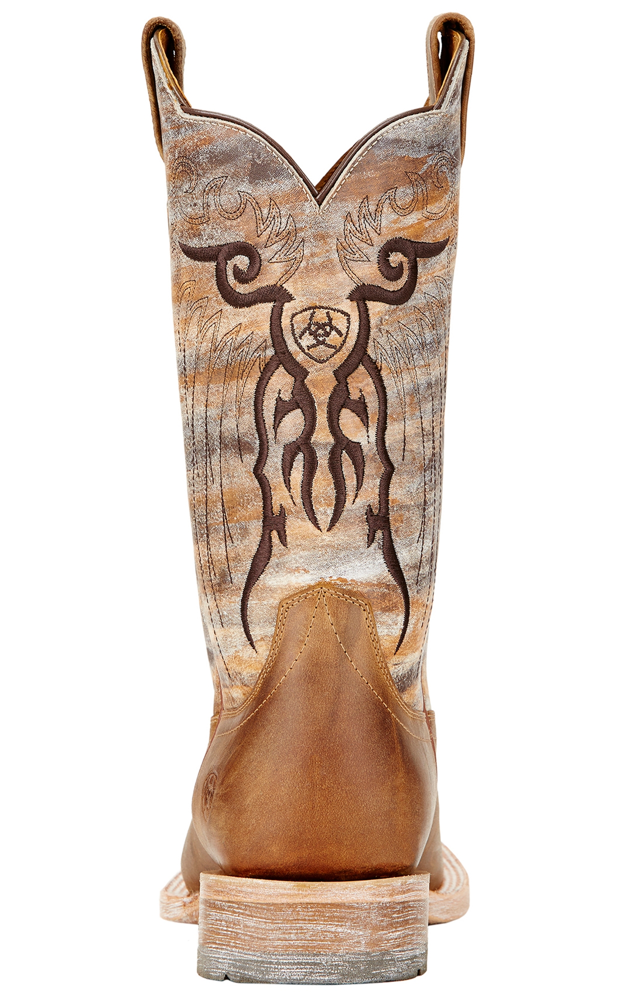 Ariat Men's Mesteno Marble Dust Devil Tan Wide Square Toe Cowboy Boots - Image 1