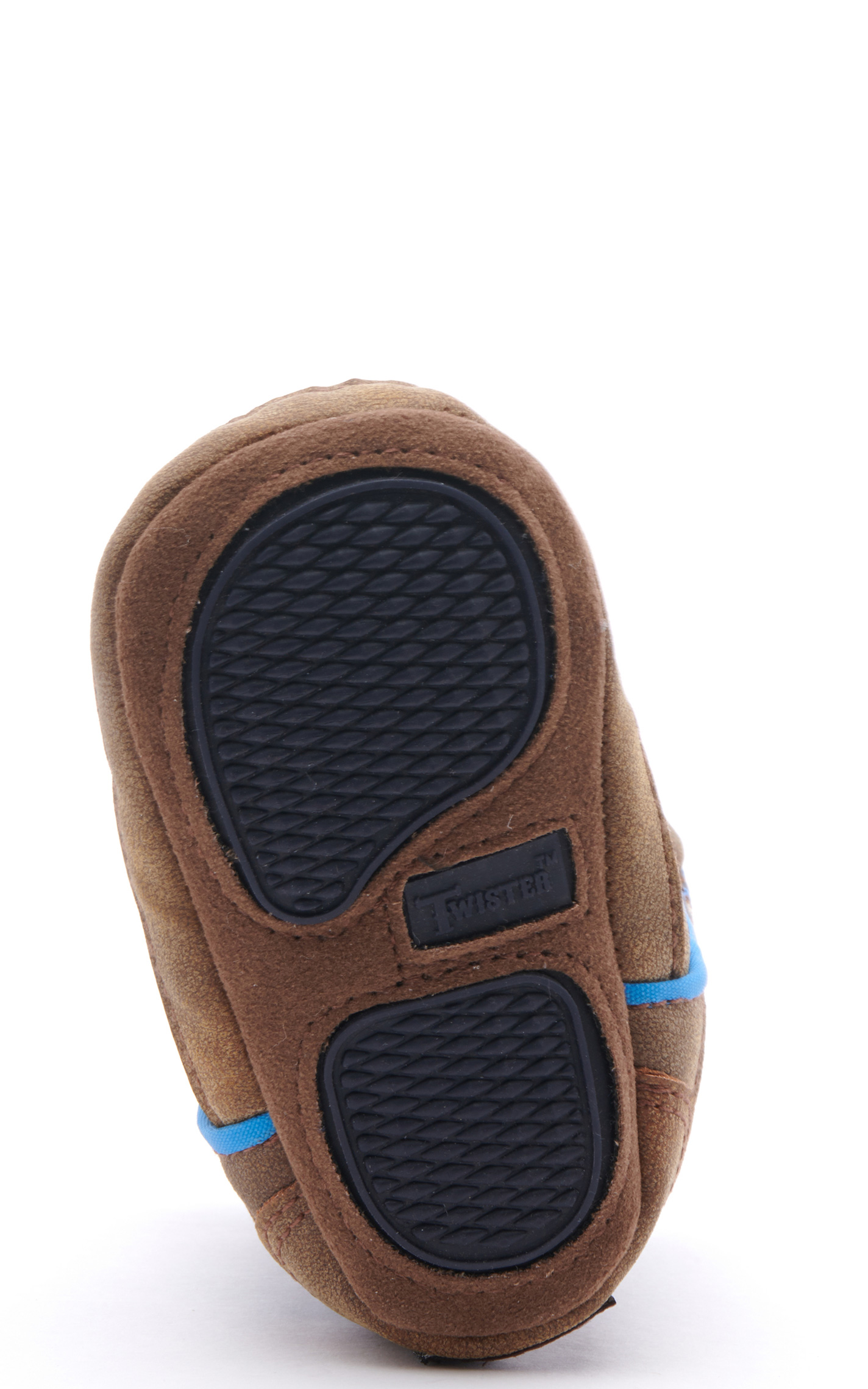 Twister Infant Baby Bucker Ben Brown and Navy Round Toe Cowboy Boots - Image 1