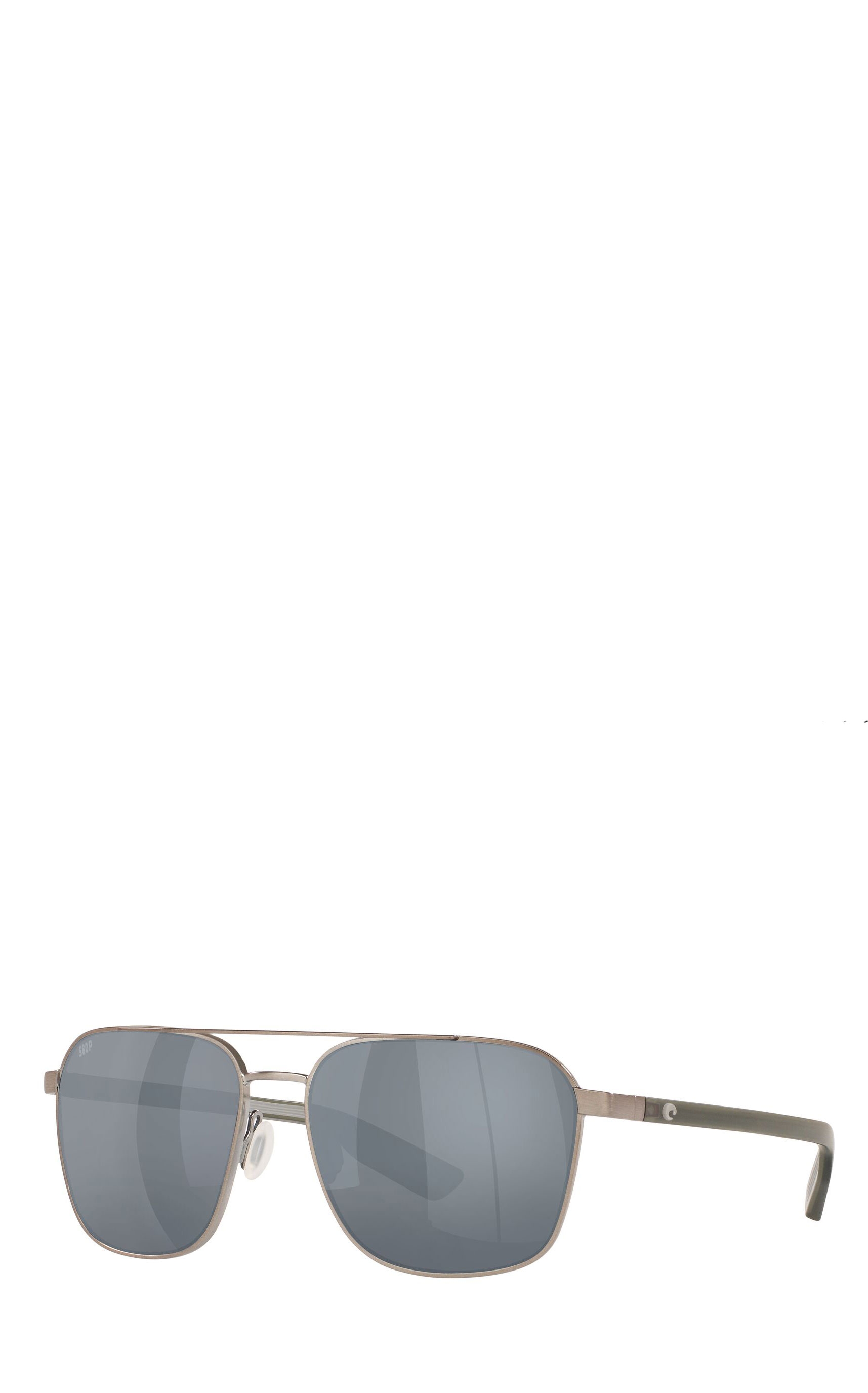 Costa Wader Brushed Gunmetal with Gray Silver Mirror Polarized Polycarbonate Lenses Sunglasses - Image 1