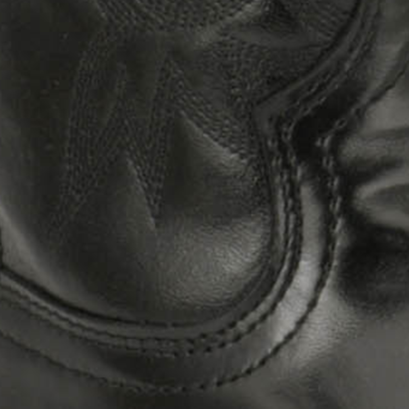 Laredo Men's Black with Silver Toe & Heel Rand Classic Cowboy Boots - Image 1