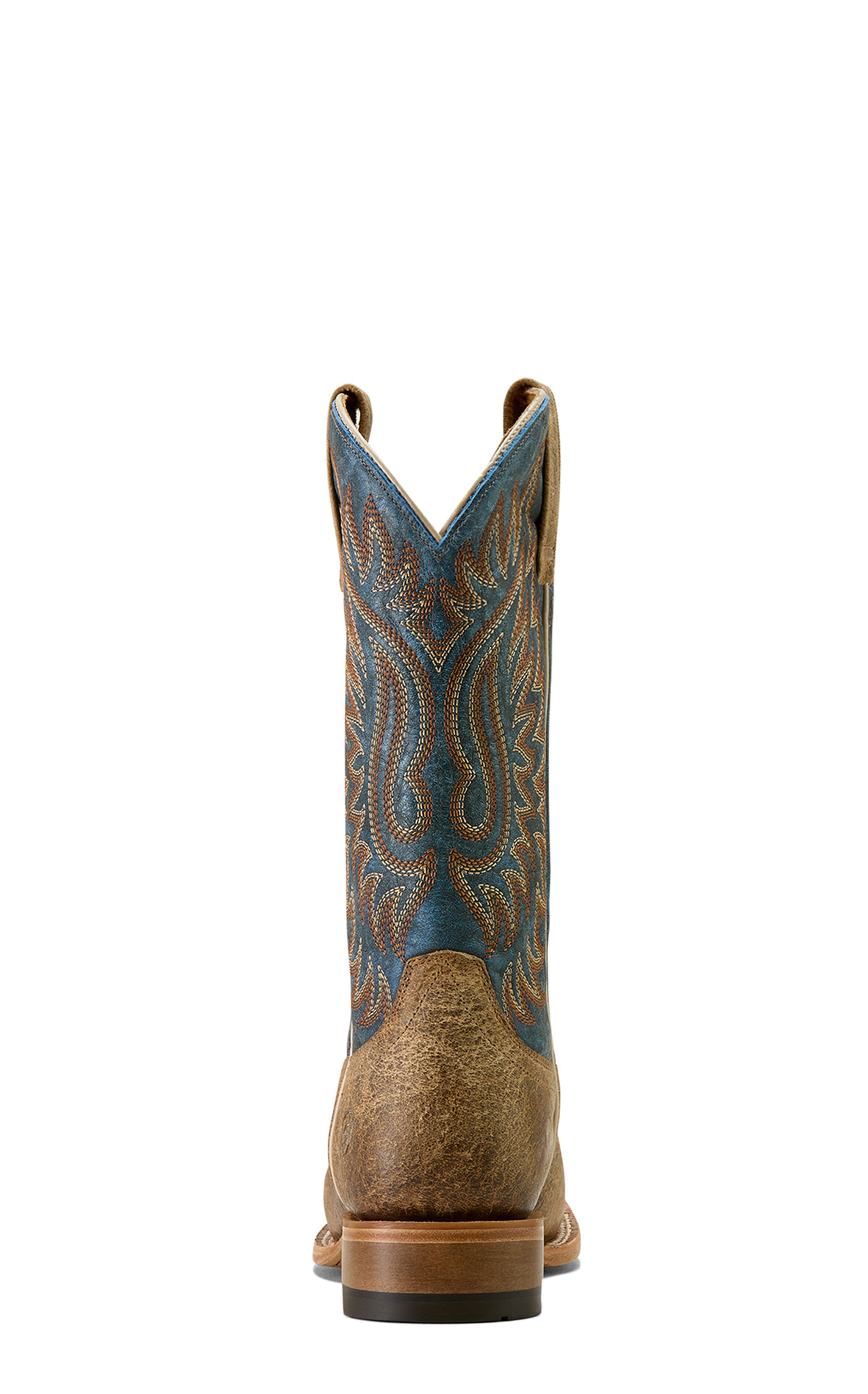 Ariat Men's Earth Brown Bison & Blue TekStep Wide Square Toe Boots - Image 1