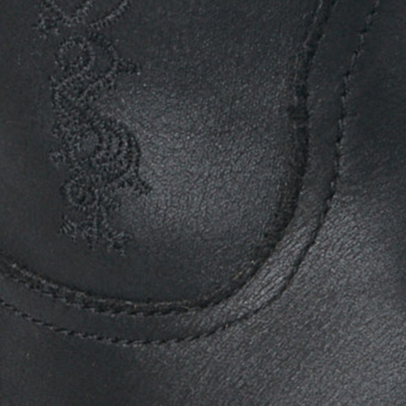 Roper Women's Black with Scroll Embroidery Snip Toe Cowboy Booties - Image 1