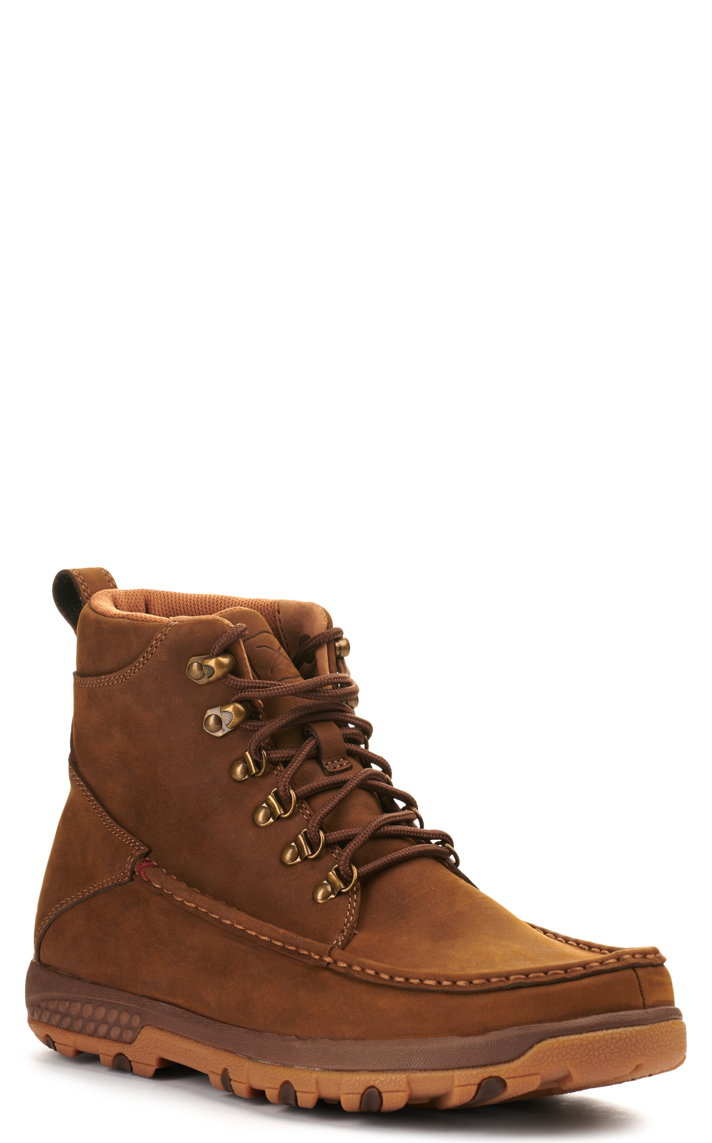 Twisted X Men's Distressed Saddle Brown Hiker Lace Up Casual Shoes - Image 1