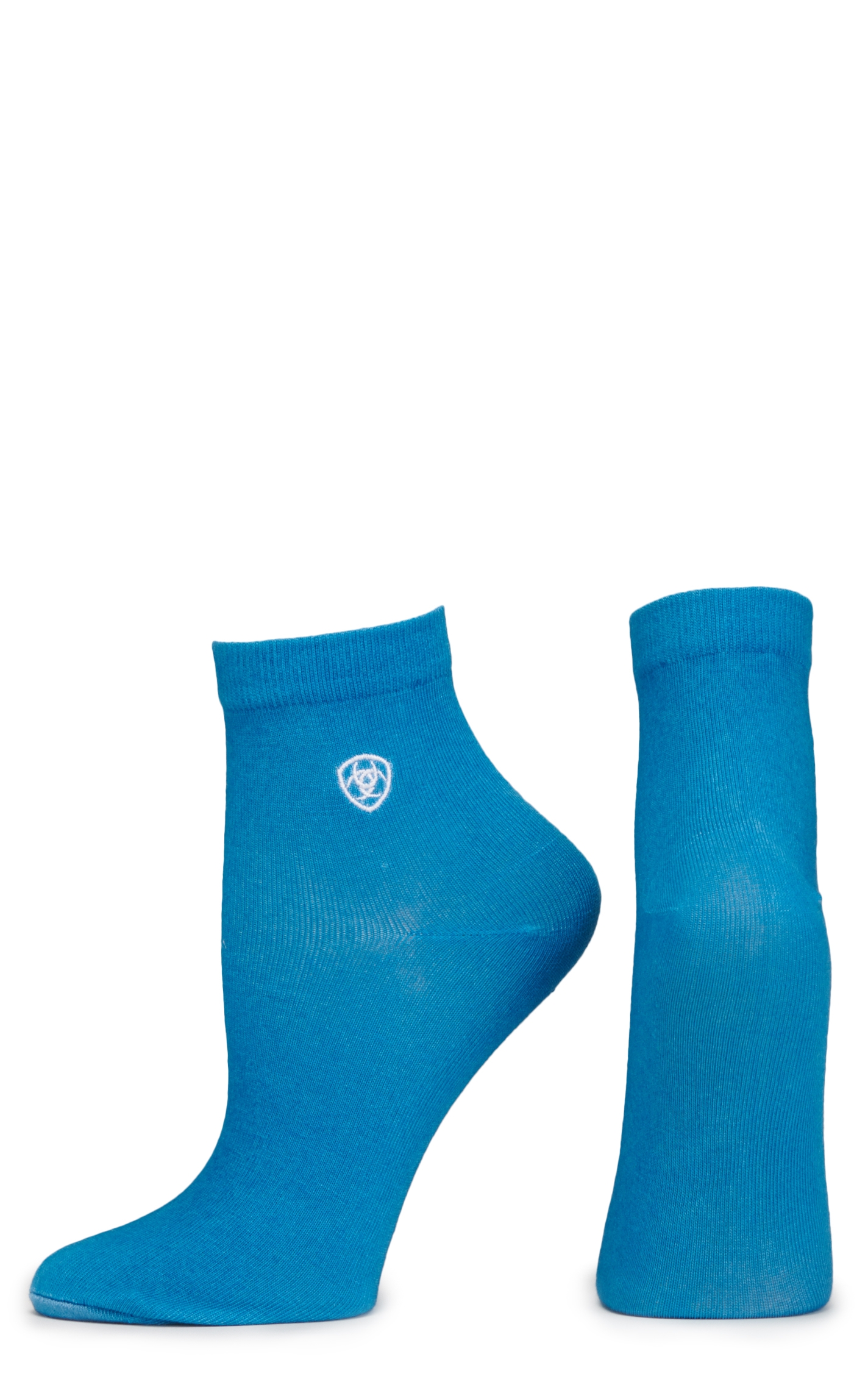 Ariat Women's Serape and Sky Blue 2-Pack Quarter Crew Socks - Image 1