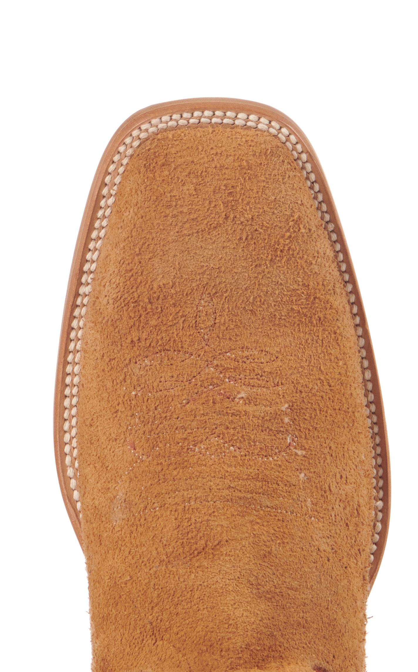 Hondo Men's Mango and Maple Brown Roughout Square Toe Cowboy Boots - Image 1