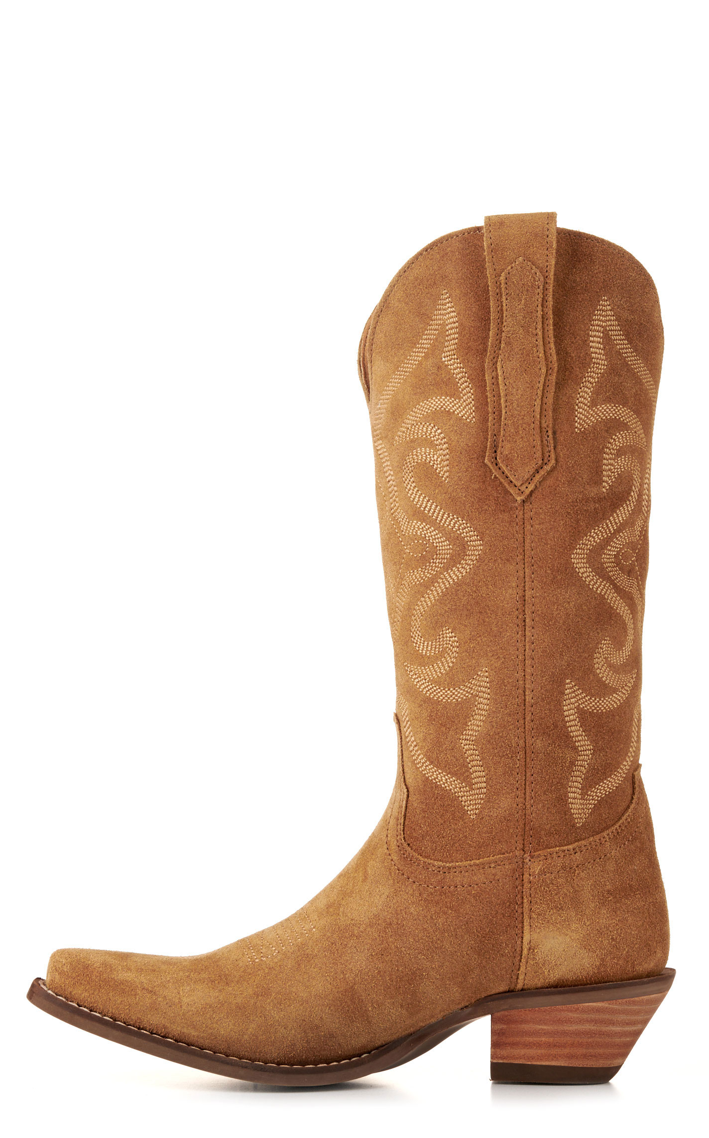 Dingo Women's Out West Camel Roughout Snip Toe Cowboy Boots - Image 1