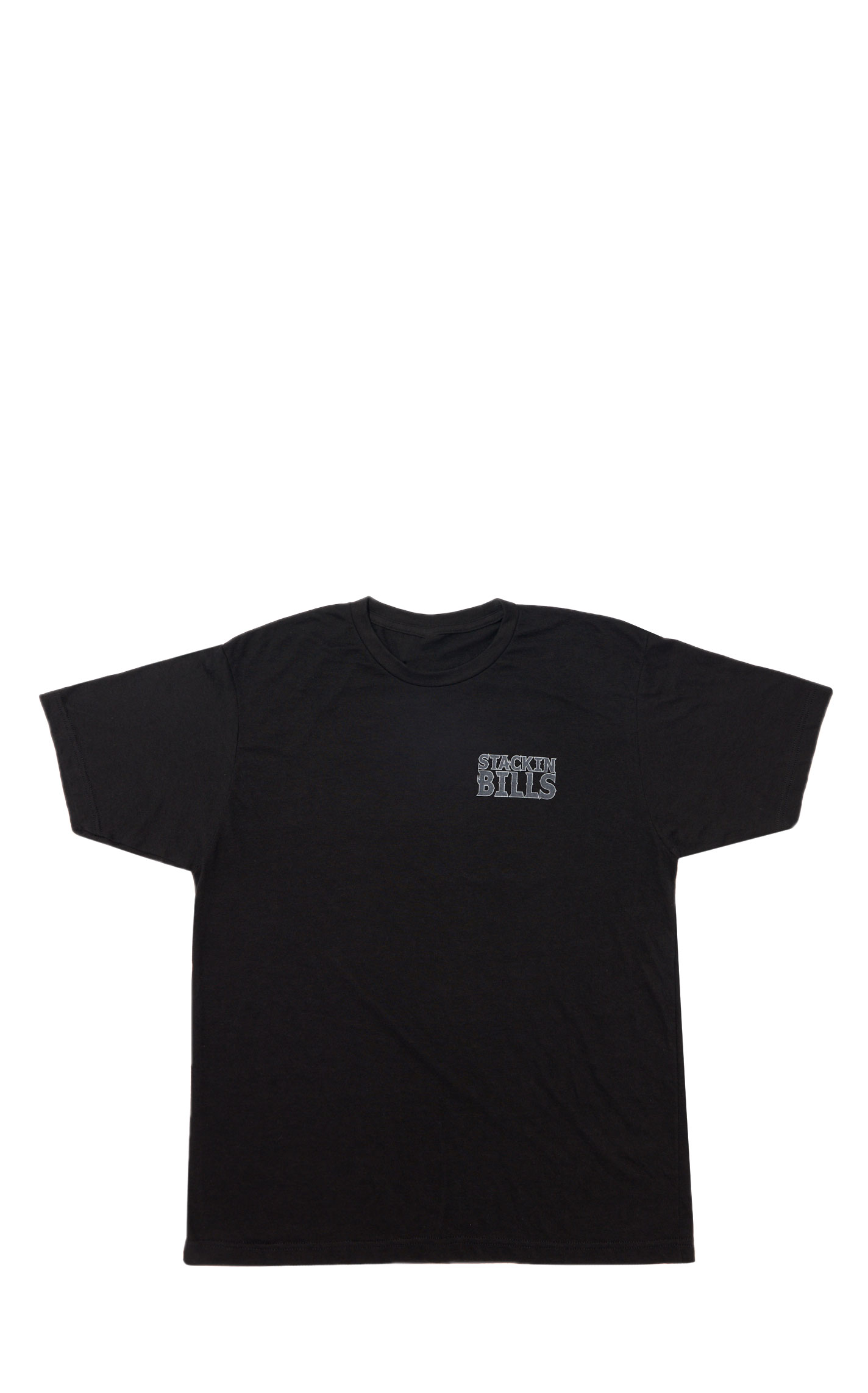 Stackin Bill's Men's Black Logo T-Shirt - Image 2