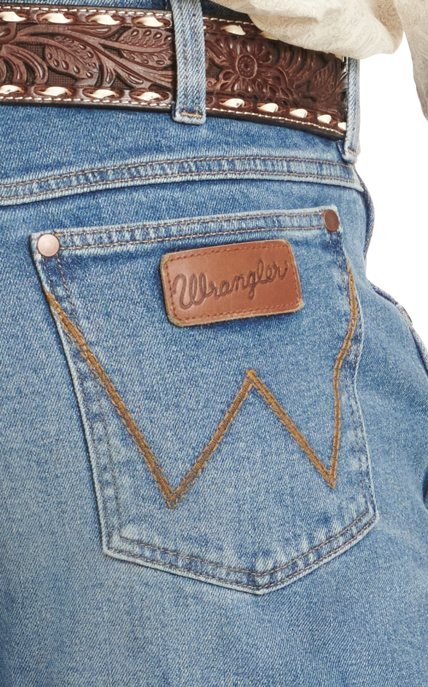 Wrangler Retro Men's 77 Nolan Medium Wash Slim Fit Bootcut Jeans  - Image 1