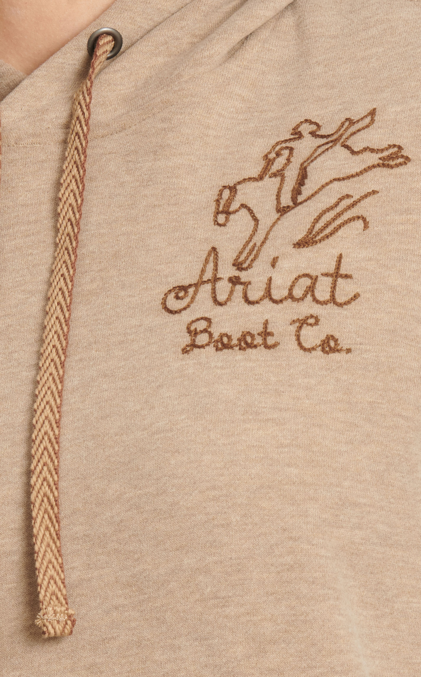 Ariat Women's Brown Sugar Bronc Stitched Logo Hoodie - Image 1