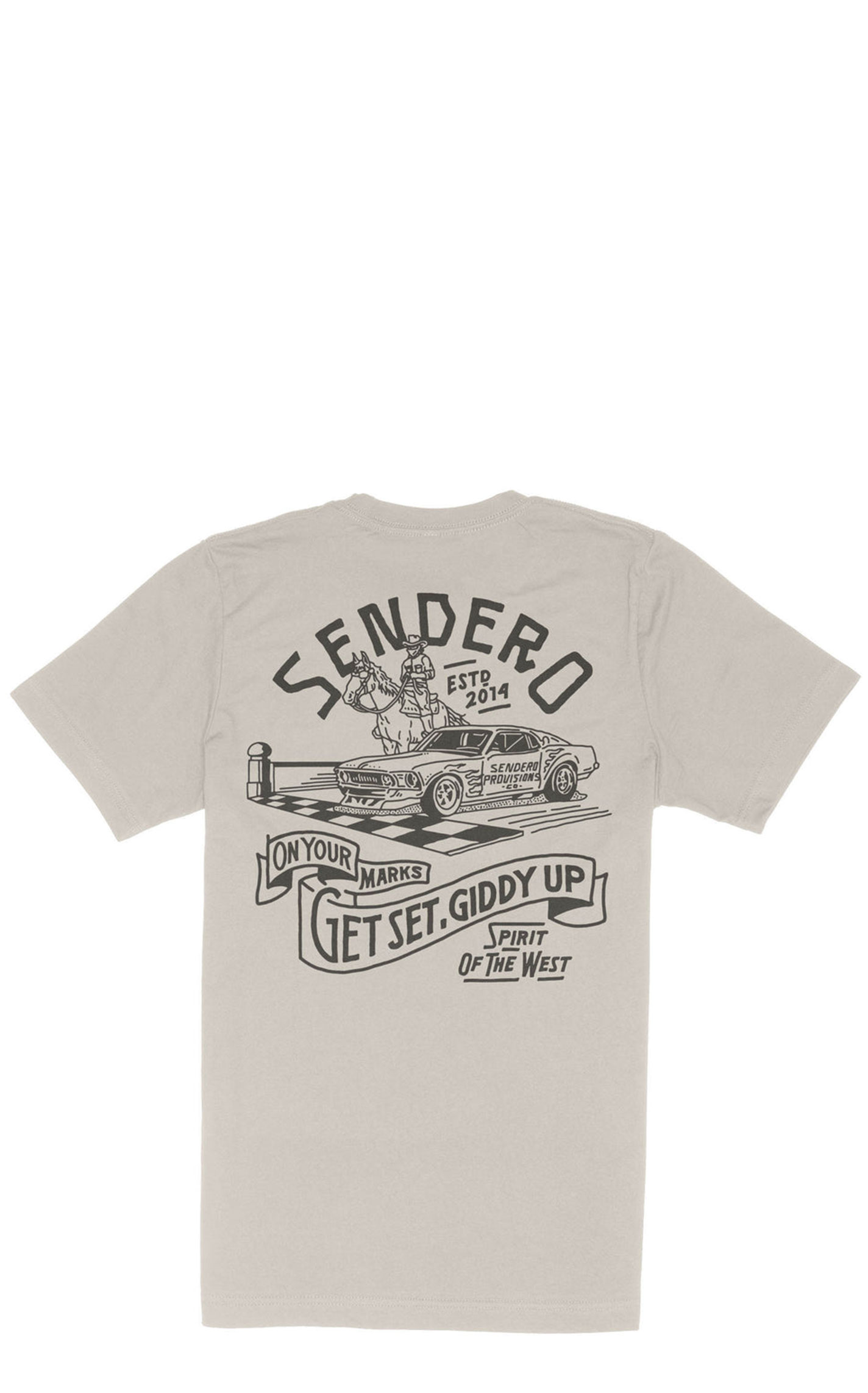 Sendero Provisions Co Men's Sand Giddy Up Graphic T-Shirt - Image 1