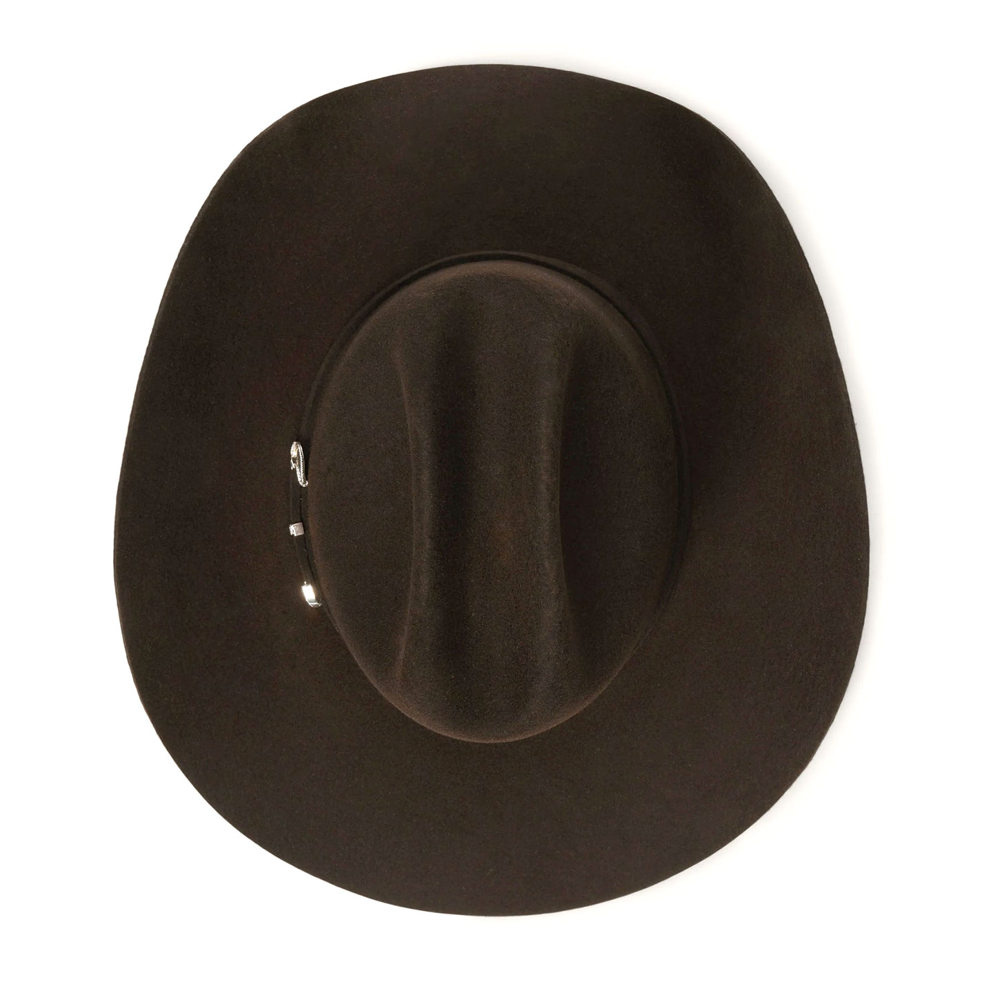 Stetson Chocolate 4X Bison Cattleman Felt Cowboy Hat - Image 3