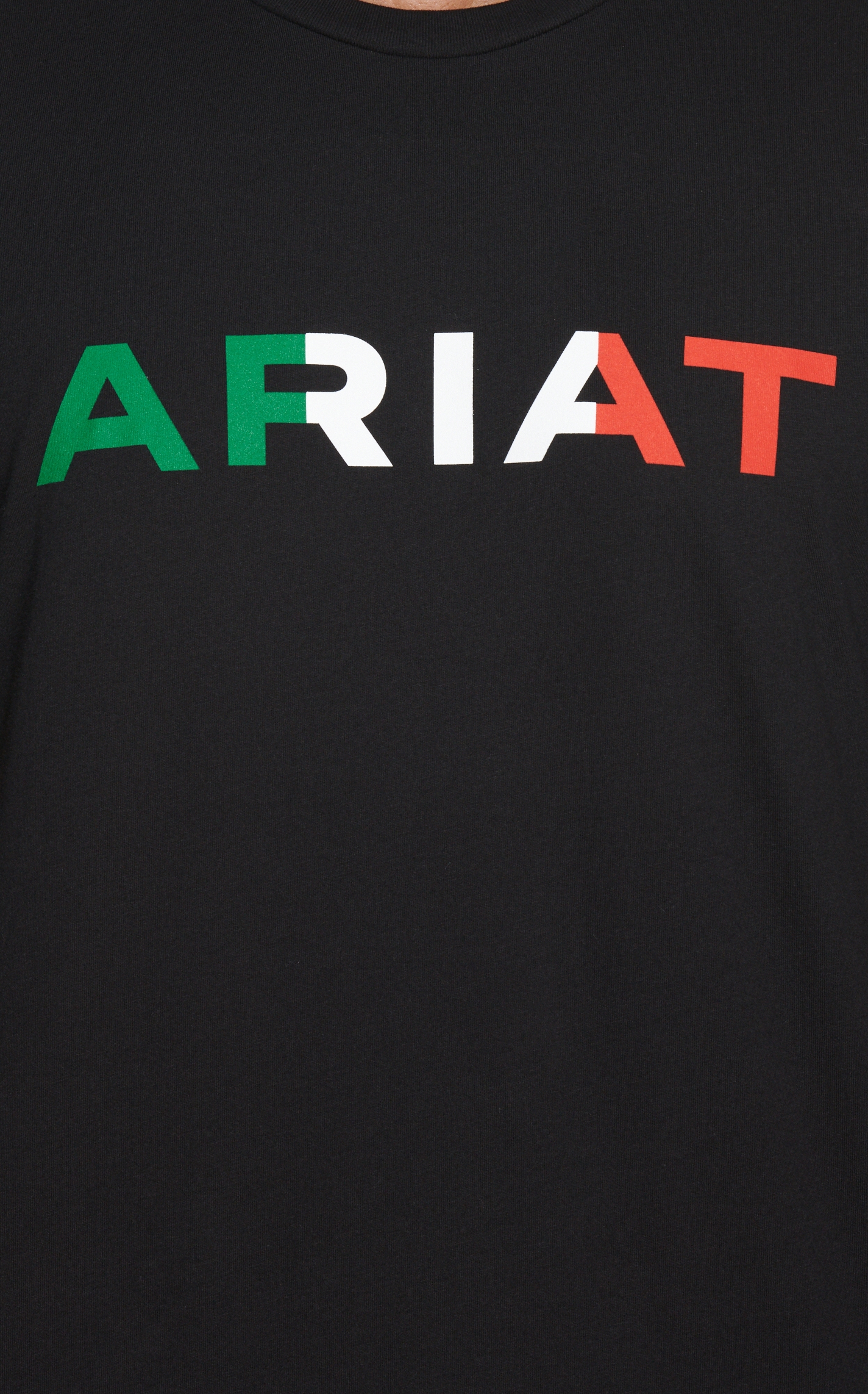 Ariat Men's Black Viva Mexico Flag Short Sleeve T-Shirt - Cavender's Exclusive - Image 1