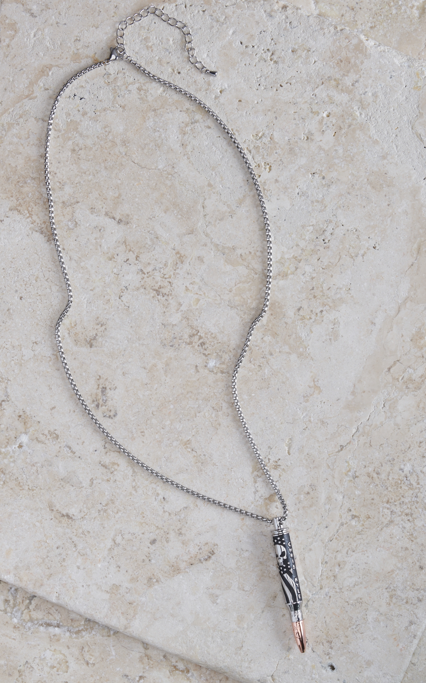 Montana Silversmiths Chris Kyle I'll Cover You Sniper Bullet Necklace - Image 1