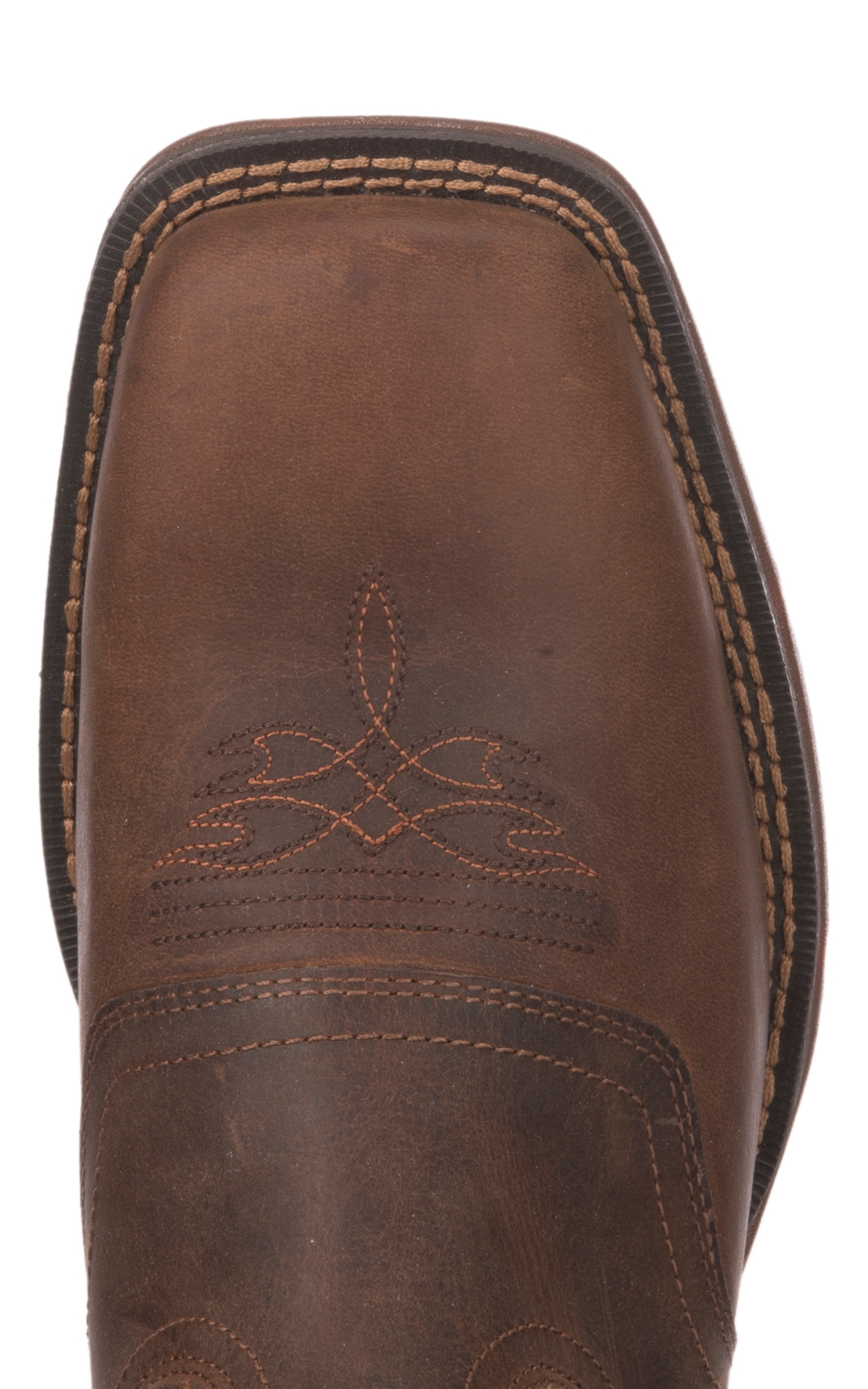 Durango Men's Rebel Sunset Brown Pull On Square Toe Cowboy Boots - Image 1