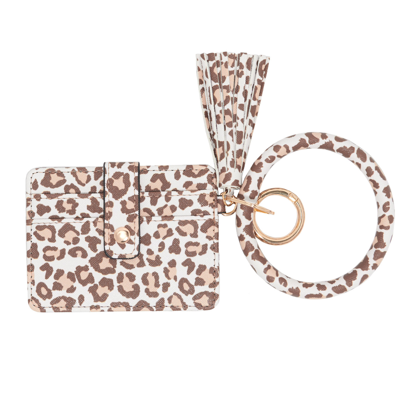 RNZ Imports Leopard Print Card Holder Keyring - Image 1