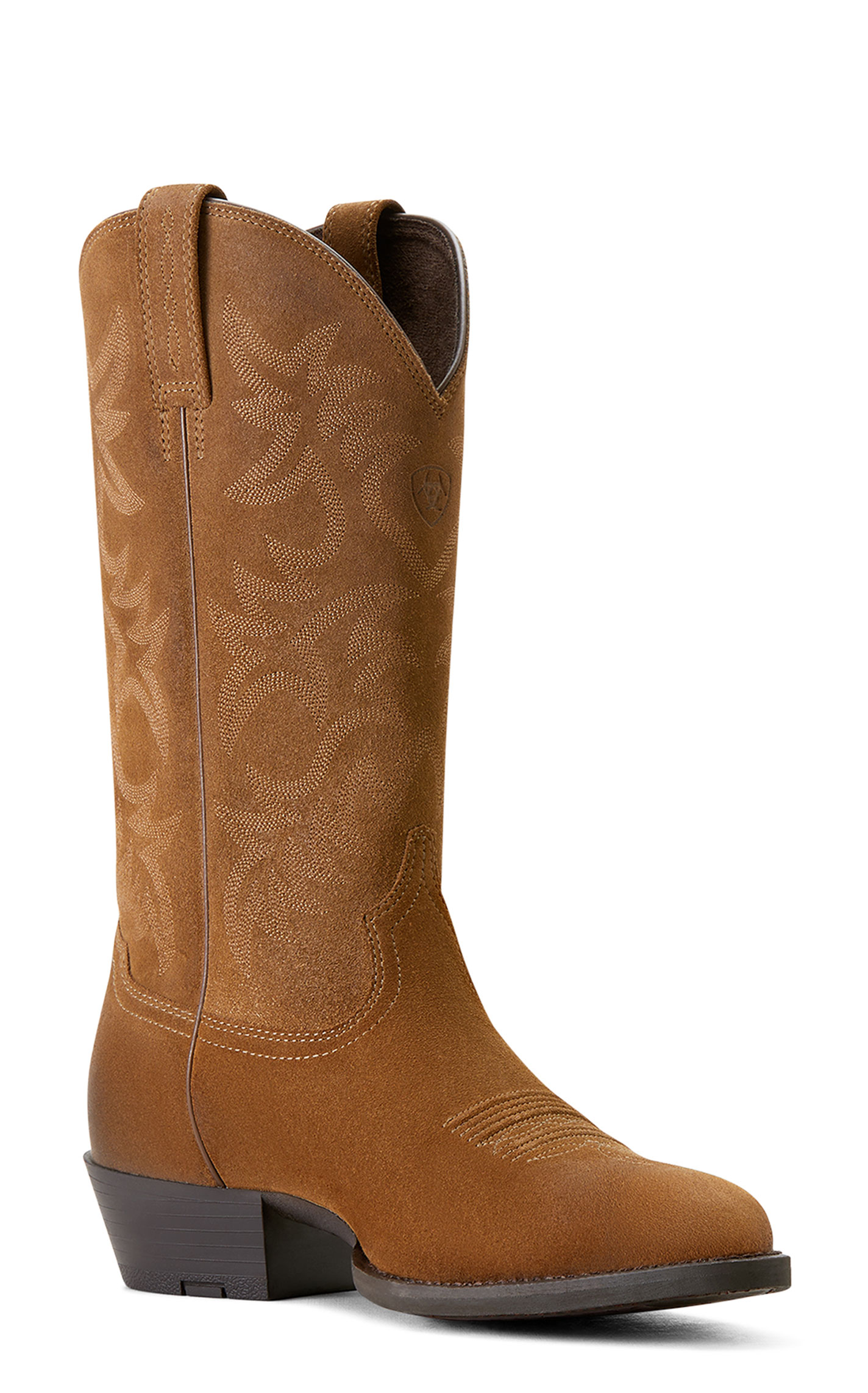 Ariat Men's Heritage Dijon Suede R-Toe Cowboy Boots - Image 1