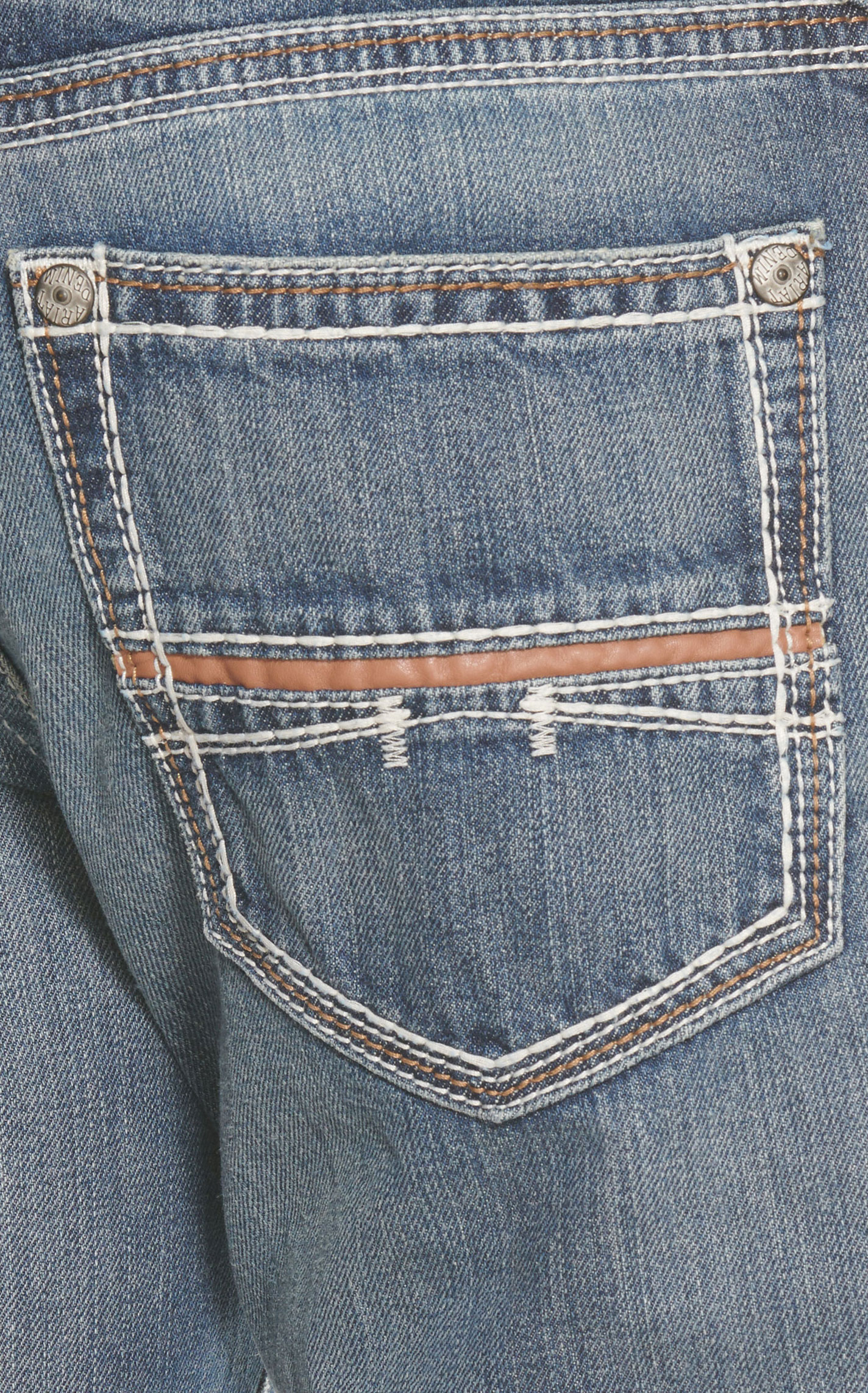 Ariat Men's M4 Low Rise Coltrane Durango Medium Wash Boot Cut Jeans - Image 1