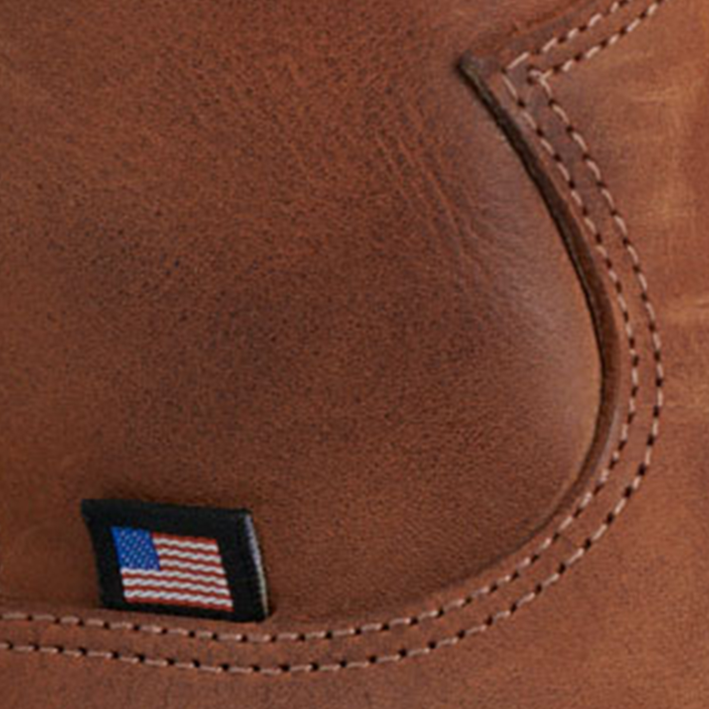 Justin Walnut Waterproof Wide Square Toe Work Boots - Image 1