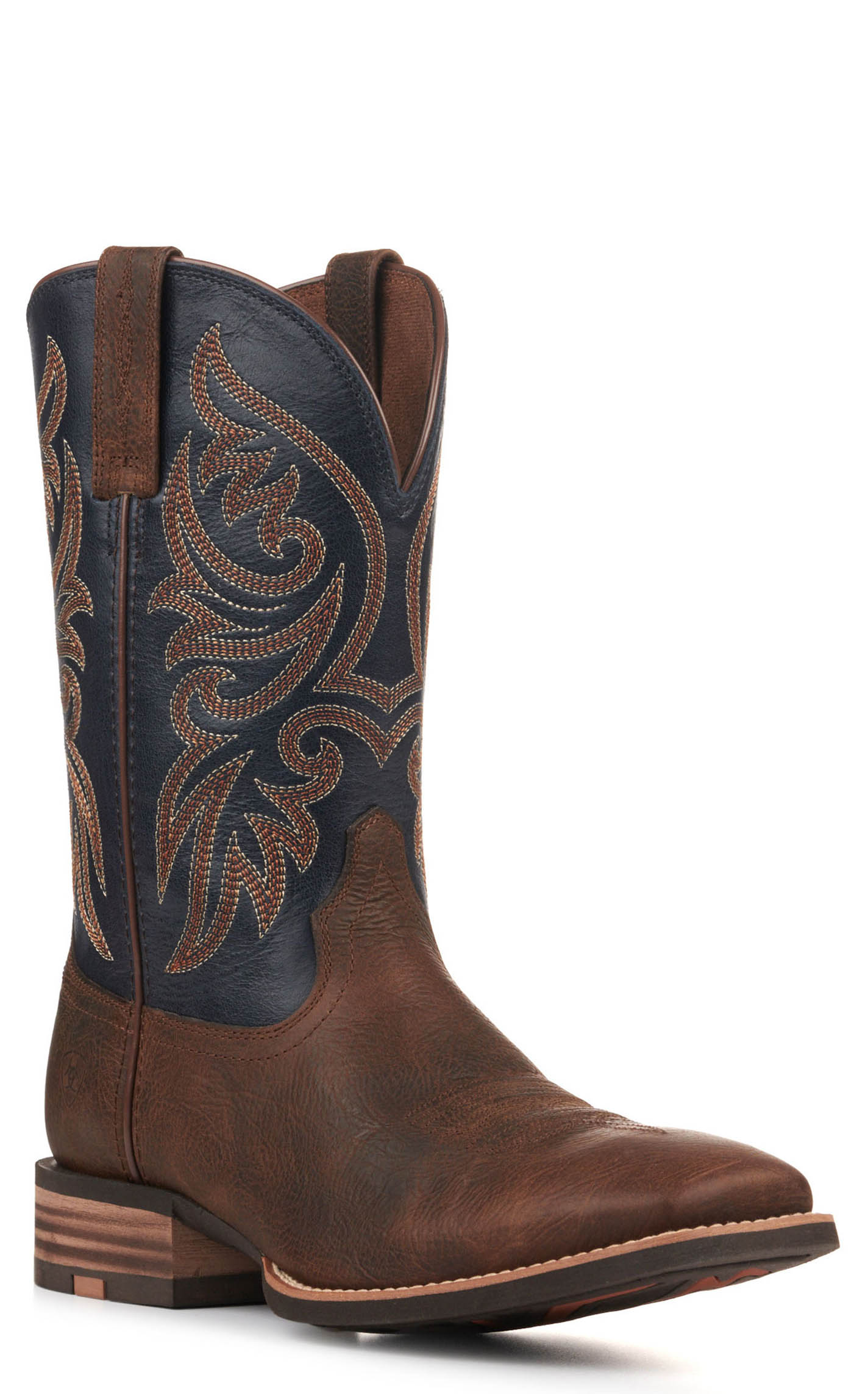 Ariat Men's Slingshot Rowdy Brown and Blue SmatLite Wide Square Toe Cowboy Boots - Image 1