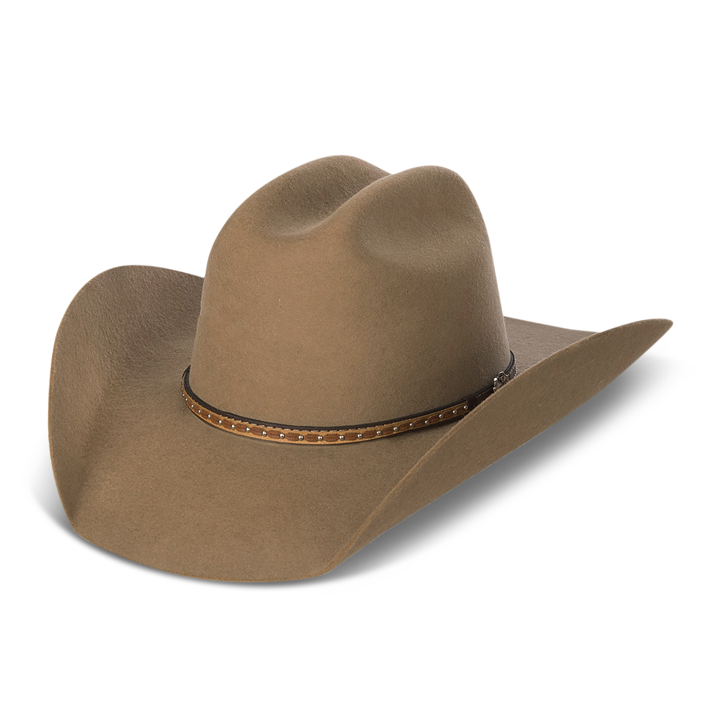 Cavender's Cowboy Collection 3X Pecan Cattleman's Crown Premium Wool Cowboy Hat - Image 1