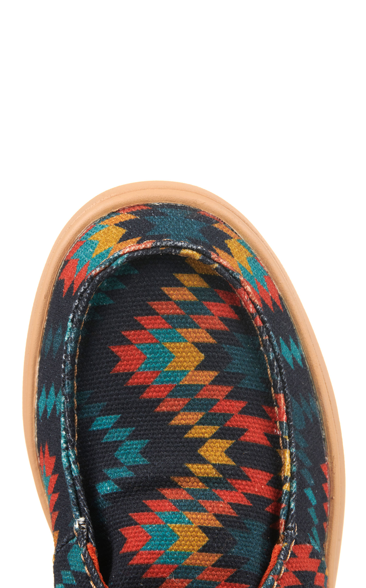 Ariat Kids Hilo Blue Aztec Canvas Lace Up Casual Shoes - Image 1
