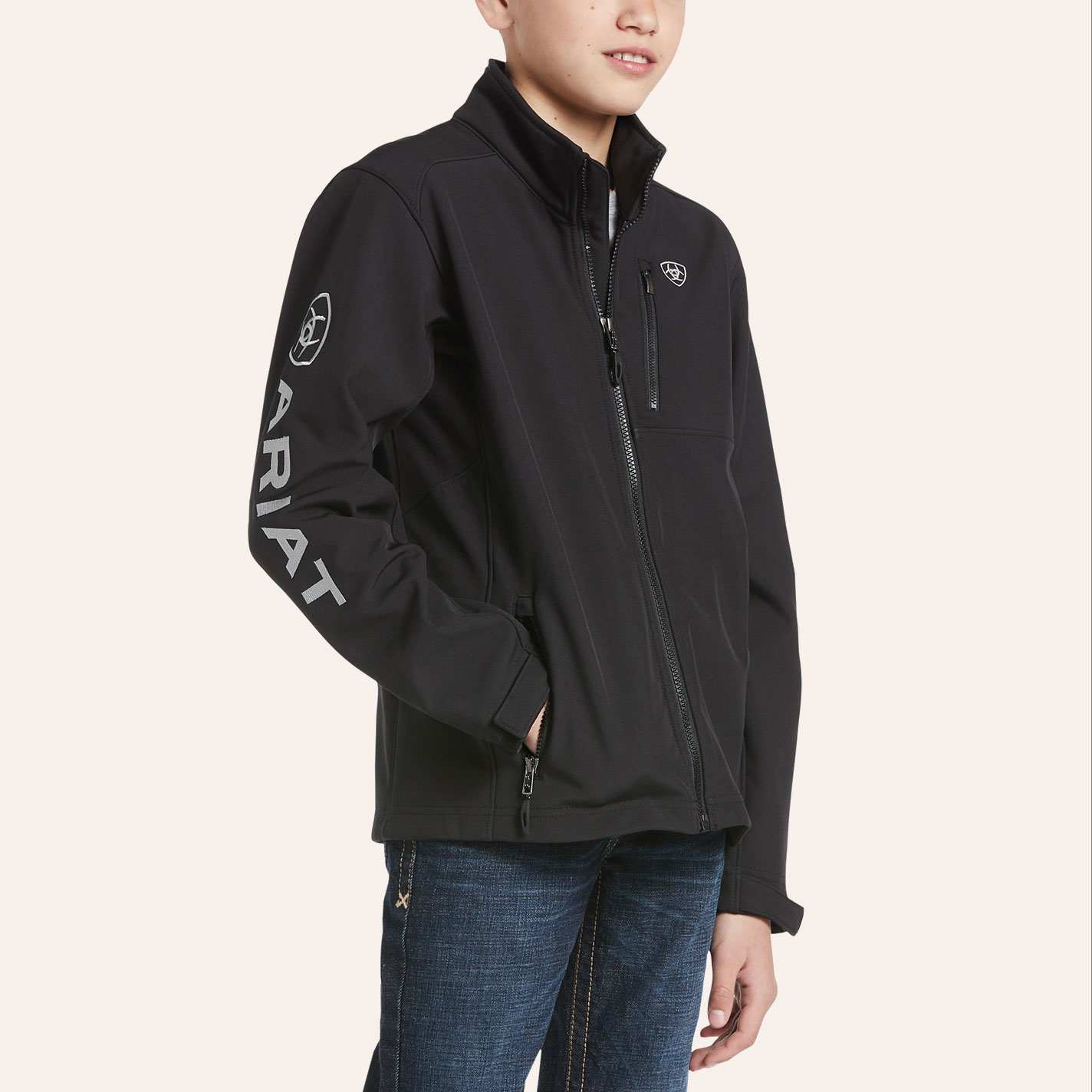 Ariat Youth Black Long Sleeve Jacket - Image 1