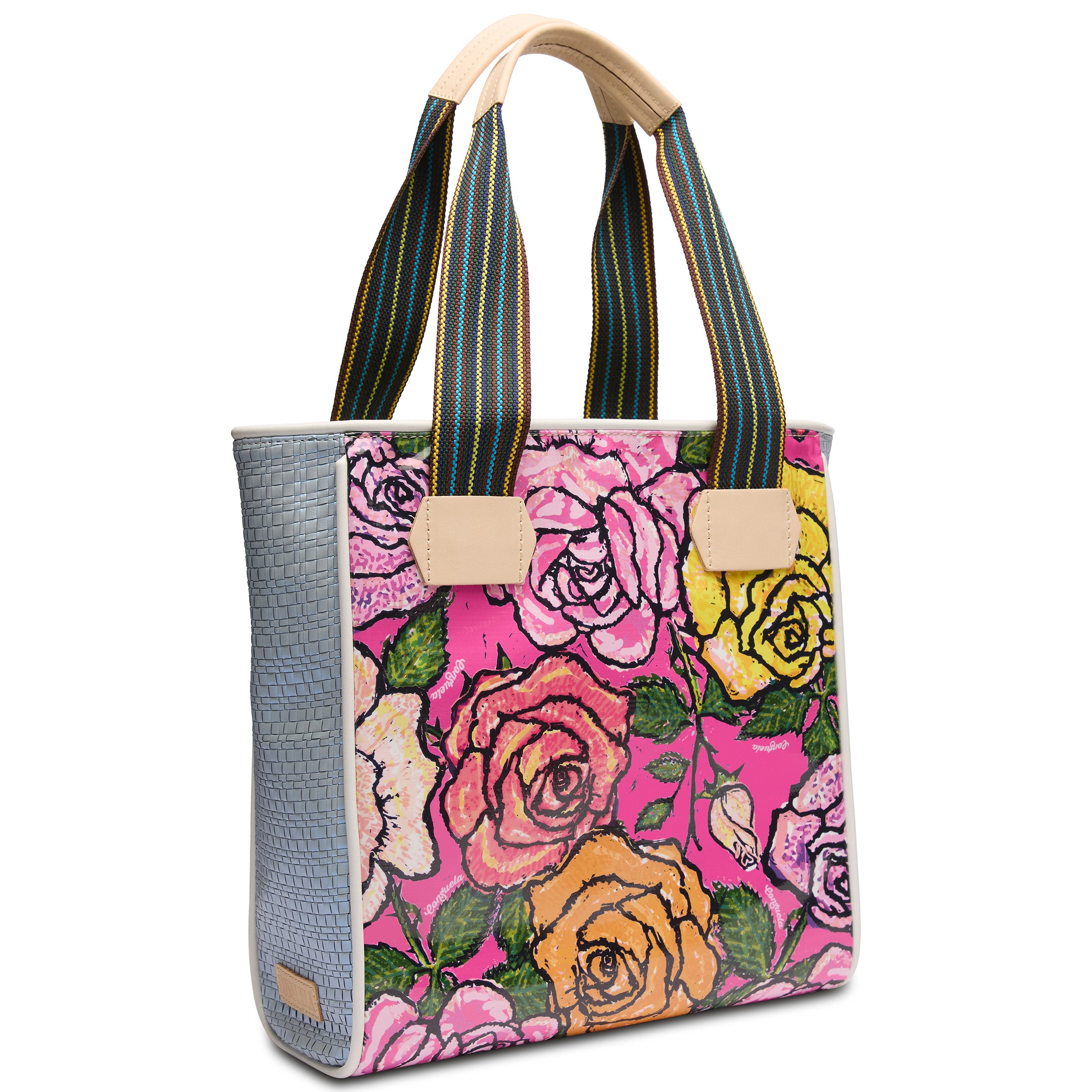 Consuela Lily Hot Pink & Roses Classic Tote Bag - Image 1