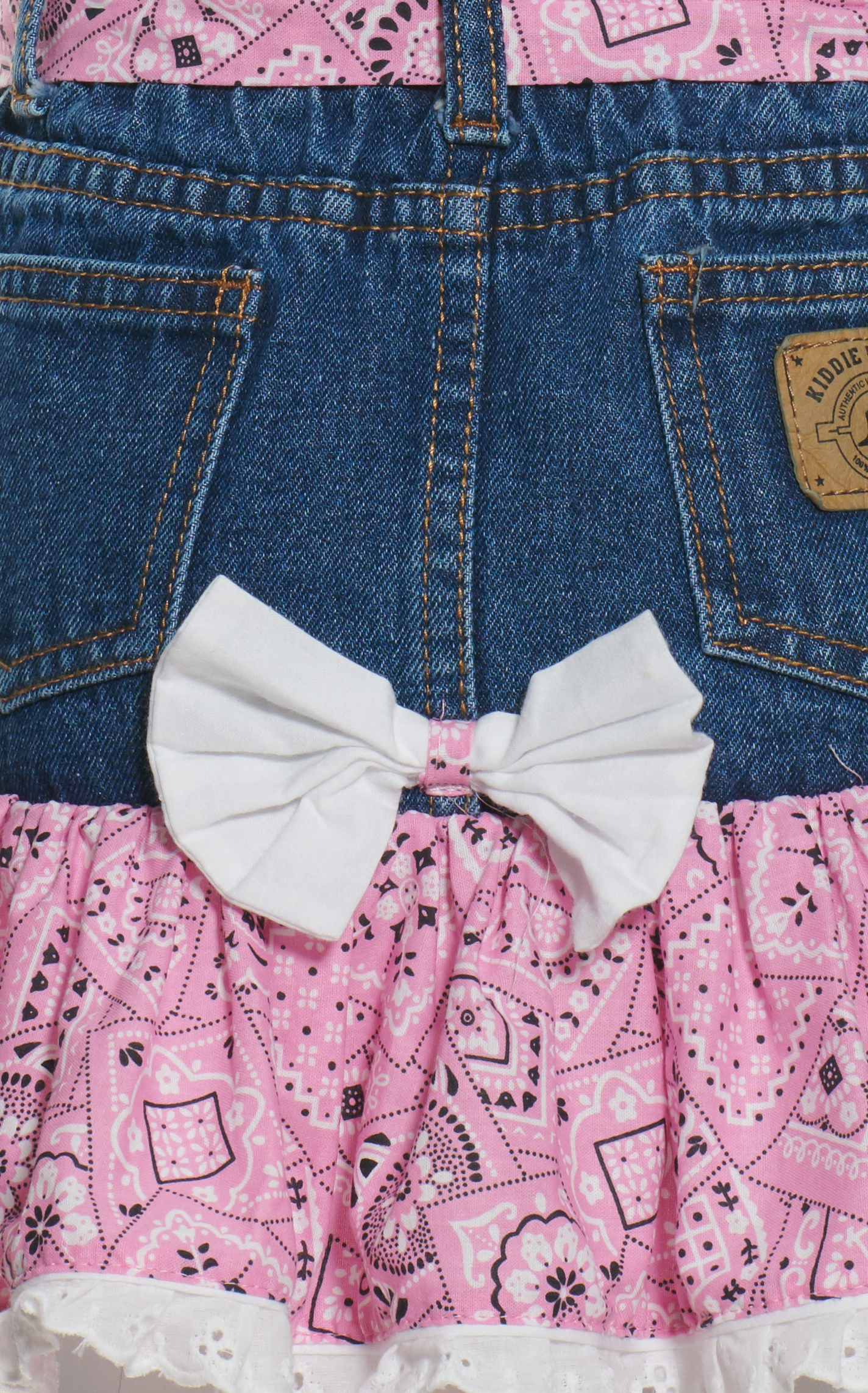 Kiddie Korral 2 Piece Pink Bandanna Outfit - Image 1