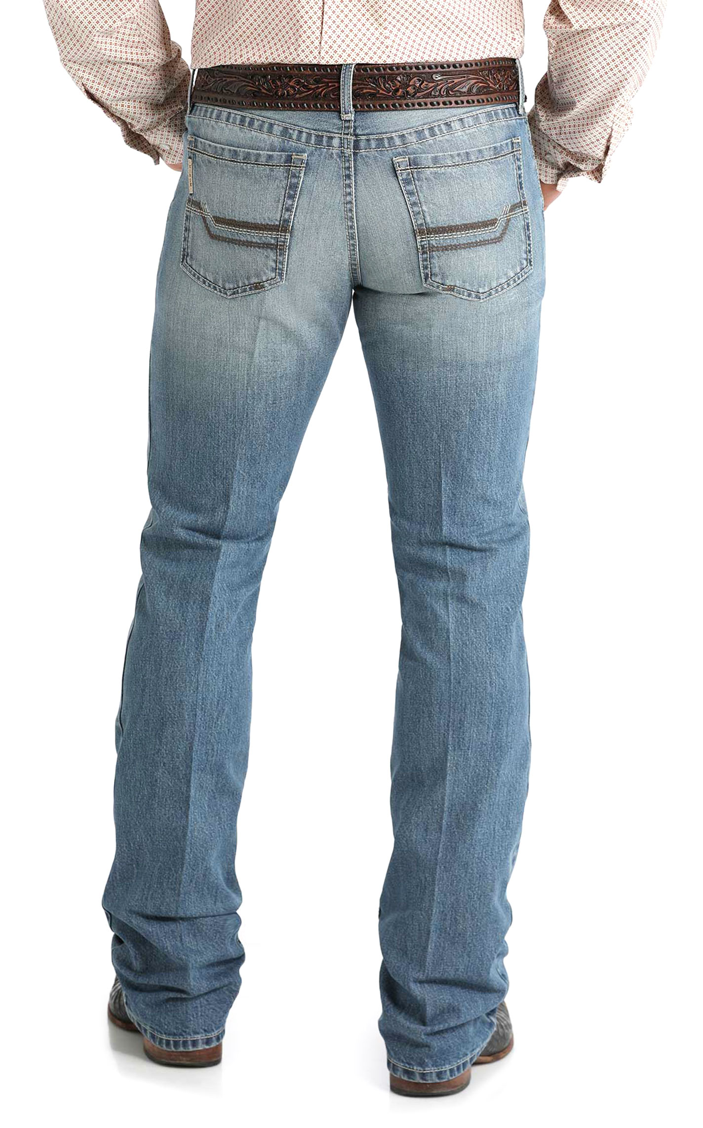 Cinch Men's Ian Medium Wash Slim Boot Cut Jeans - Image 1