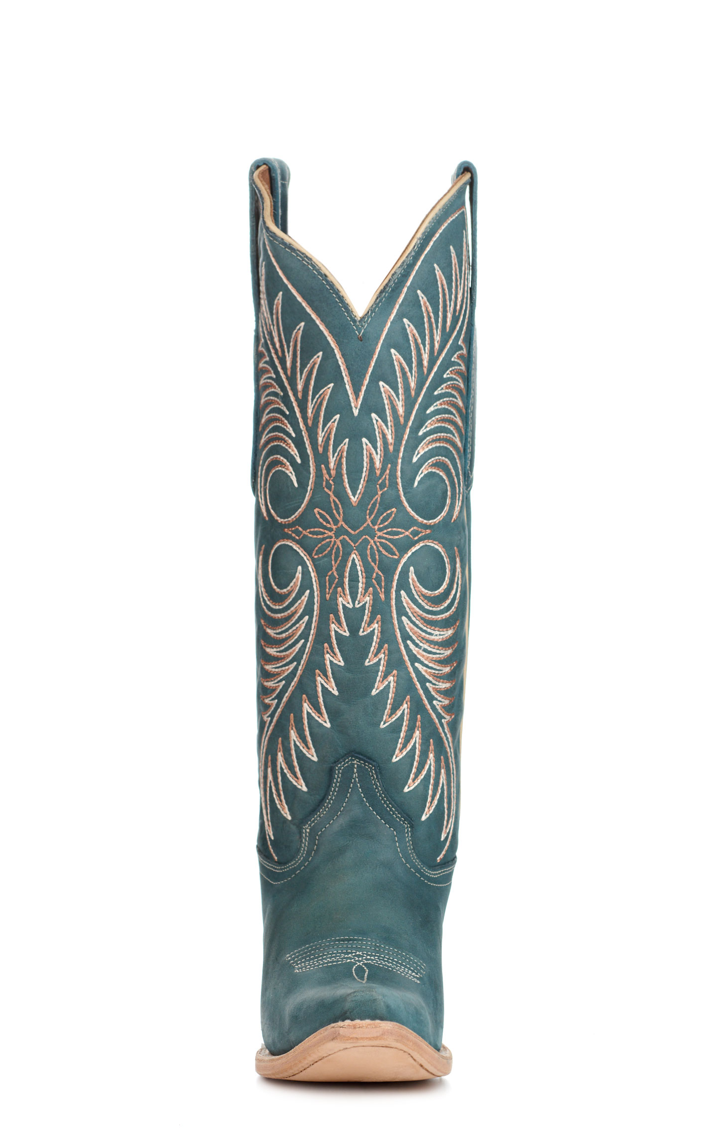 Corral Women's Distressed Blue Snip Toe Cowboy Boots - Image 1