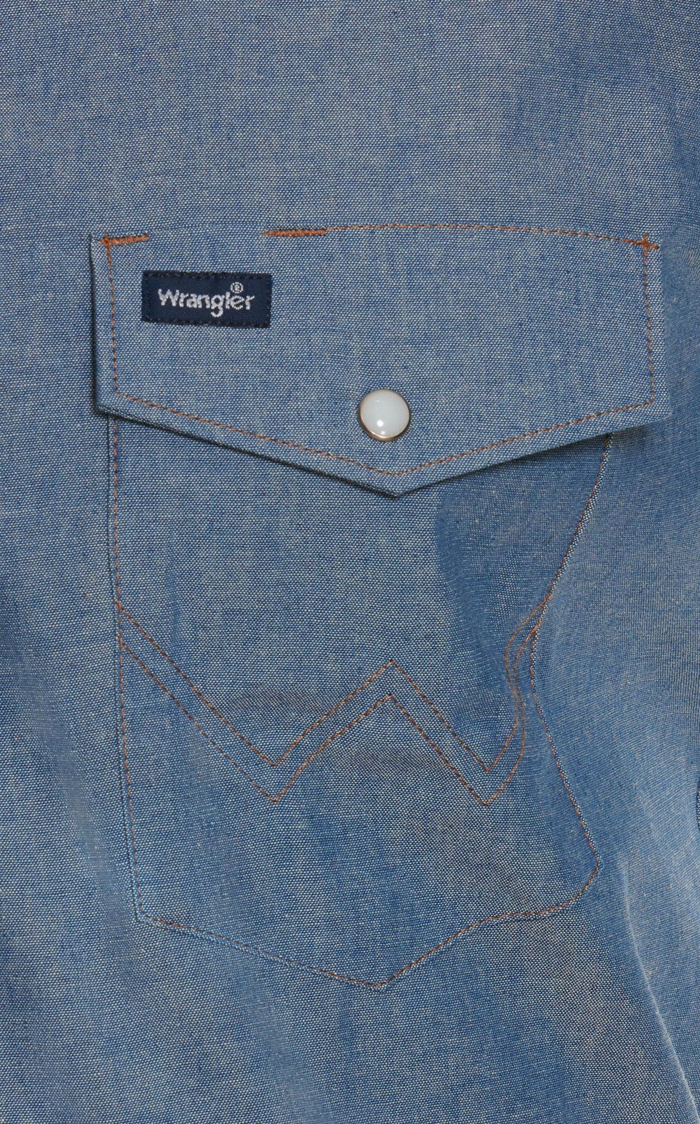 Wrangler Men's Chambray Long Sleeve Work Shirt - Image 1