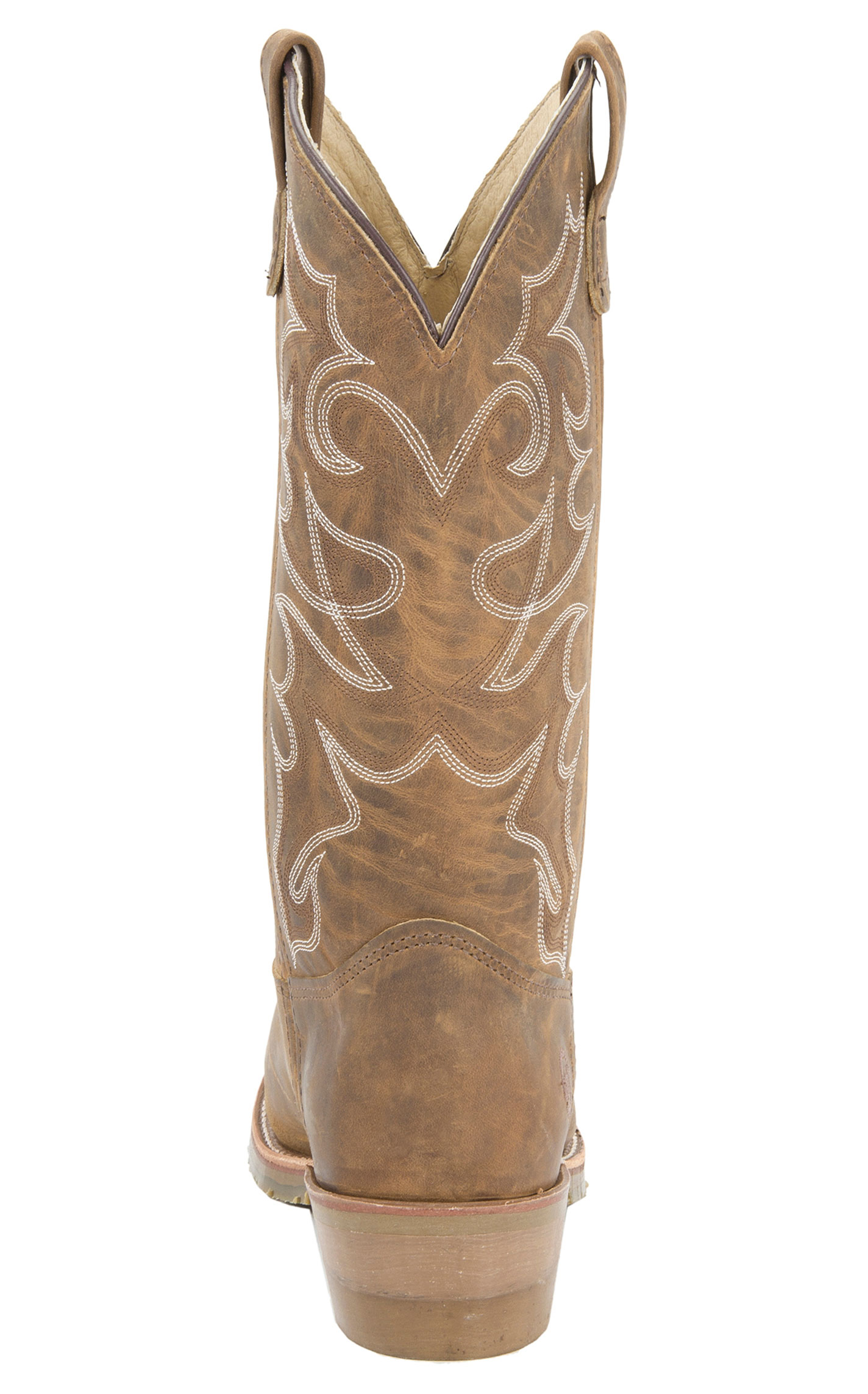 Double H Men's Oak ICE Distressed Brown Cowboy Boots - Image 1
