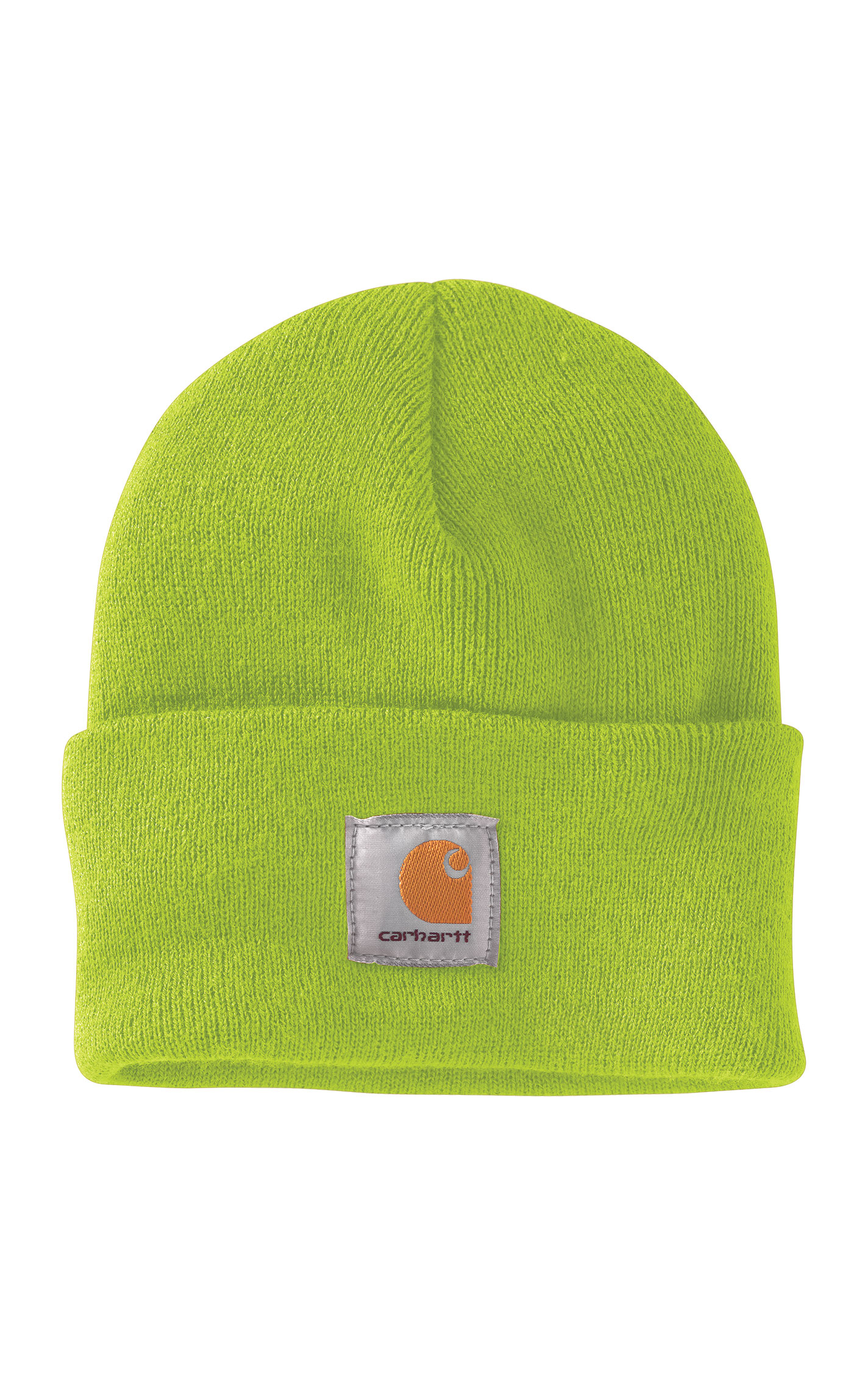 Carhartt Unisex Lime Green Acrylic Knit Watch Cap Winter Beanie - Image 1