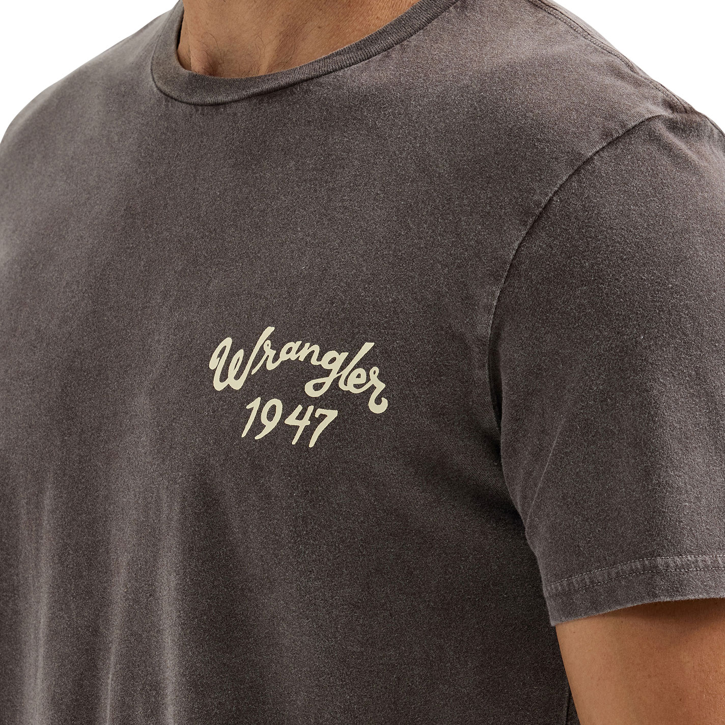 Wrangler Men's Washed Black Rugged Goods T-Shirt - Image 1