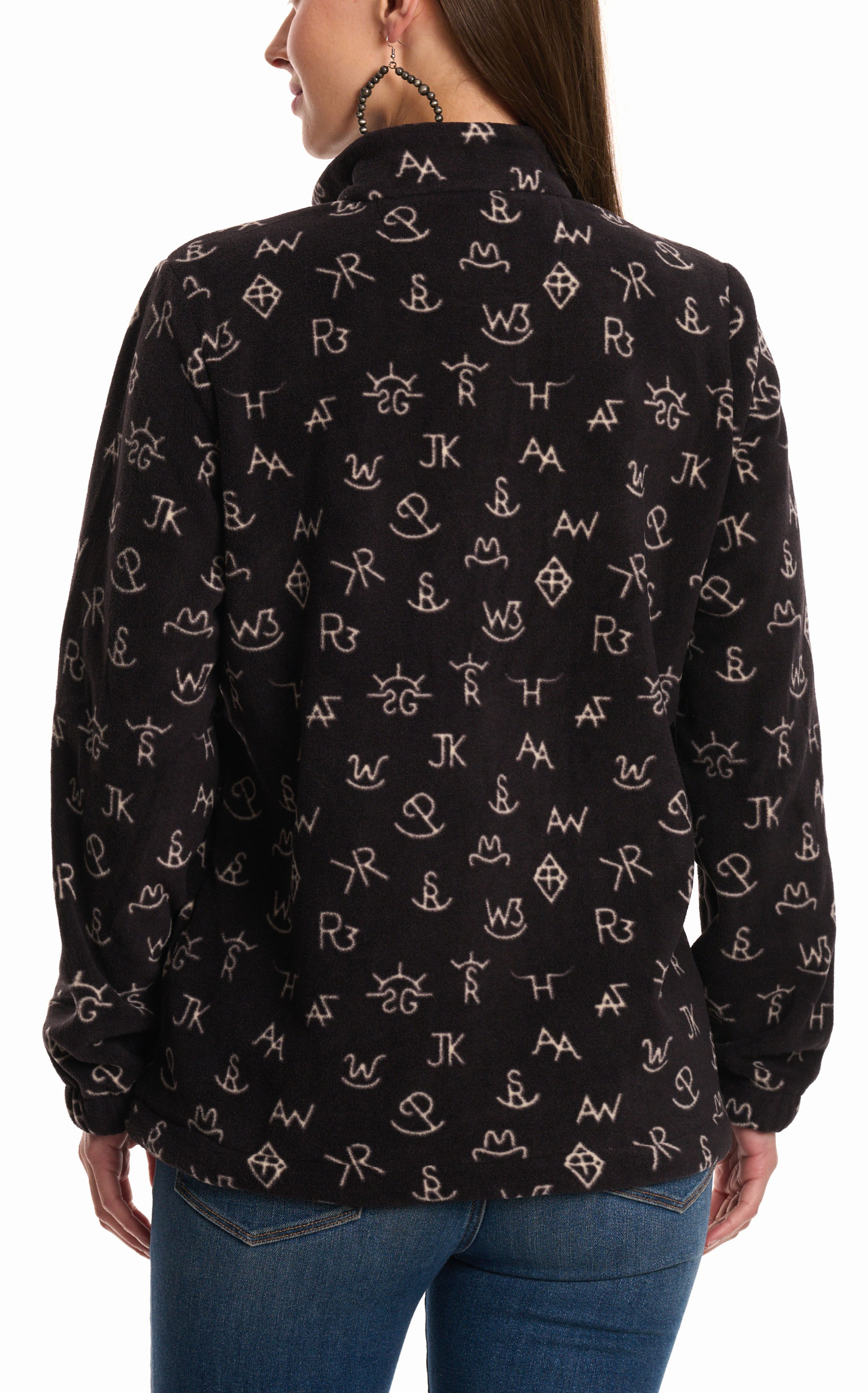Outback Trading Co. Women's Cassidy Chocolate Brand Print Pullover - Plus Sizes - Image 1