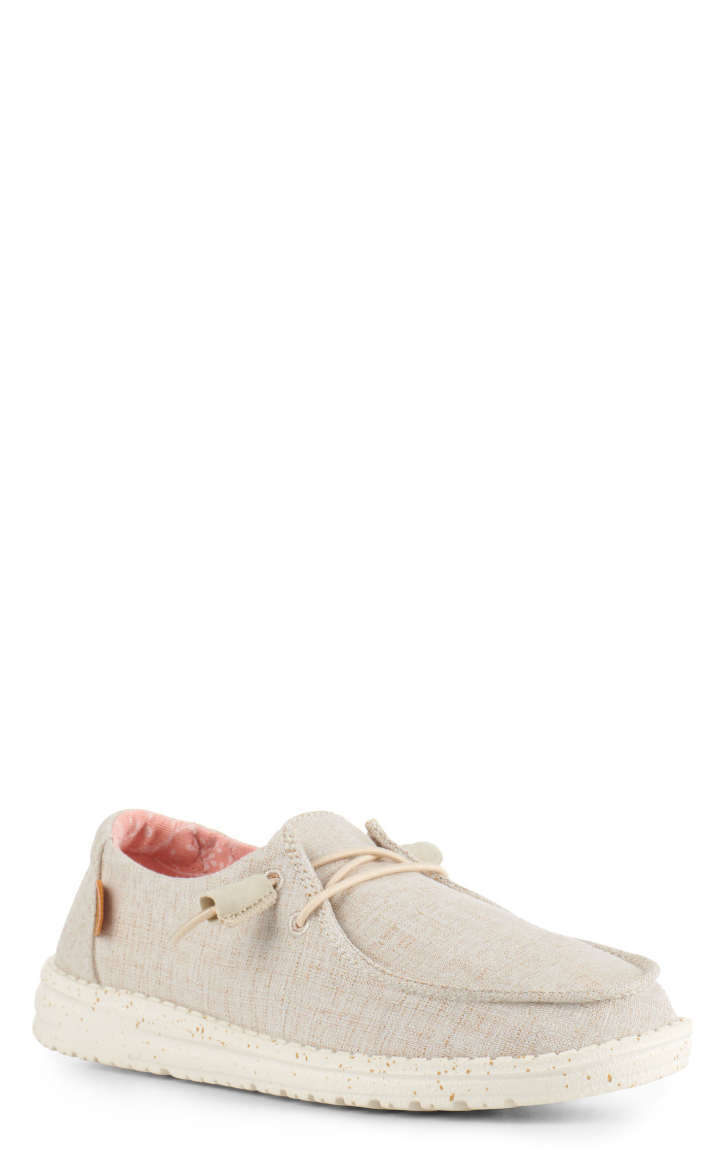 Hey Dude Women's Wendy Nut Chambray Moc Toe Lace Up Casual Shoes - Image 1