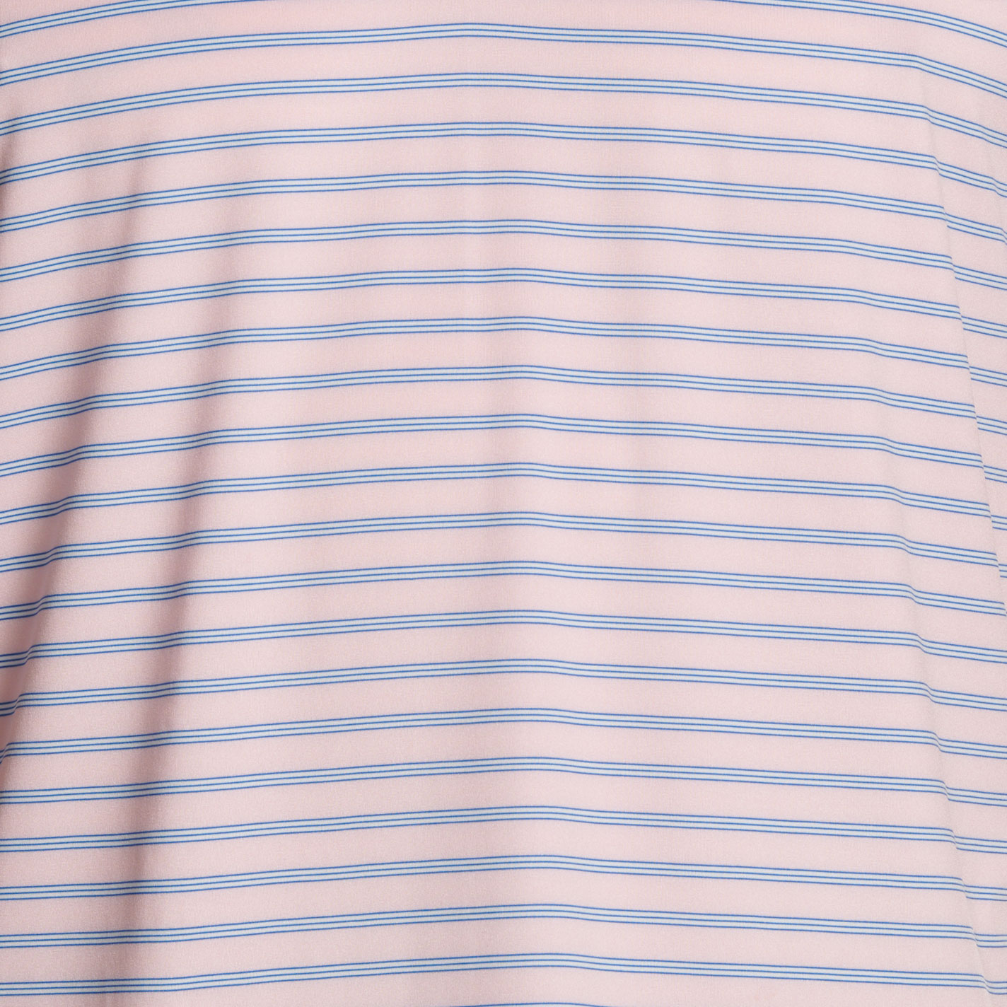 Rafter C Men's Pink & Blue Striped Performance Polo Shirt - Image 1