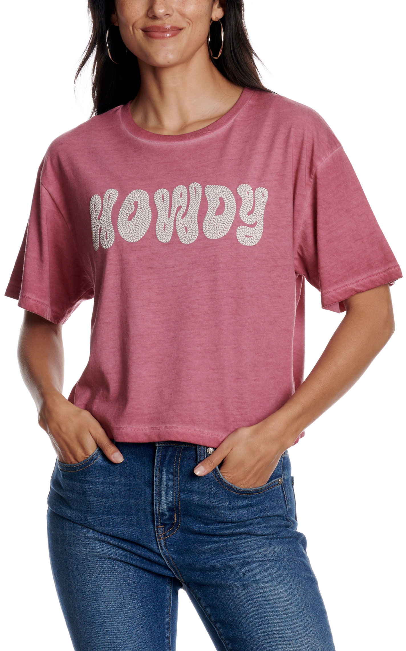 Zutter Women's Wine Howdy Graphic T-Shirt - Image 1