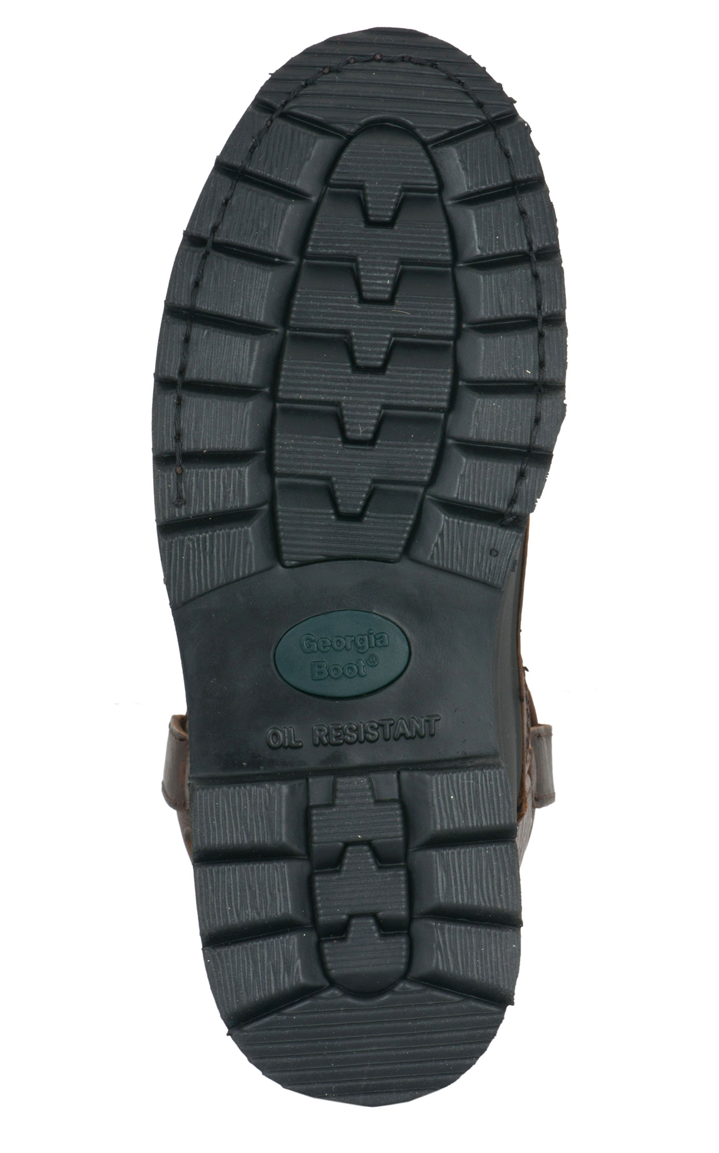 Georgia Men's Muddog Soggy Brown Leather and Rubber Round Steel Toe Work Boot - Image 1